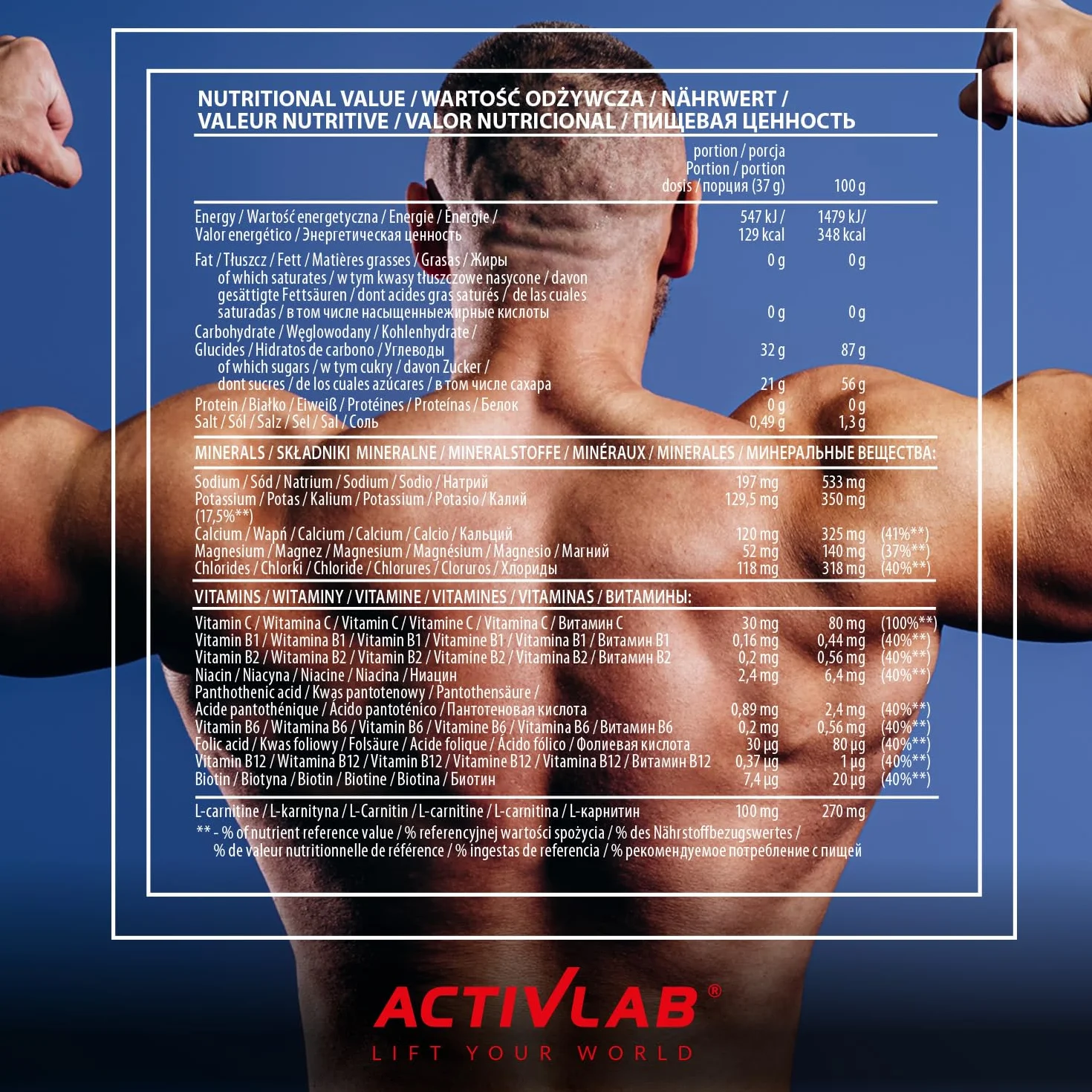 Activlab Hot Sport napój izotoniczny grejpfrut 1000 g