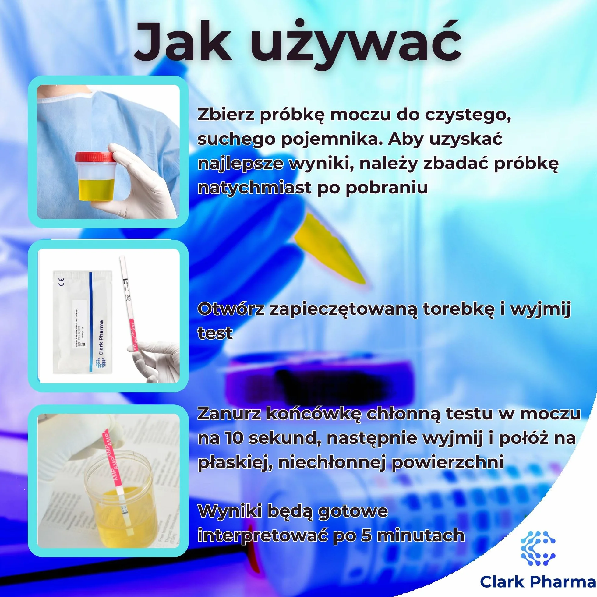 20 x Testy Paskowe na Amfetaminę | Testy Moczowe na Amfetaminę | Zestaw do Wykrywania Narkotyków typu Speed i Uppers