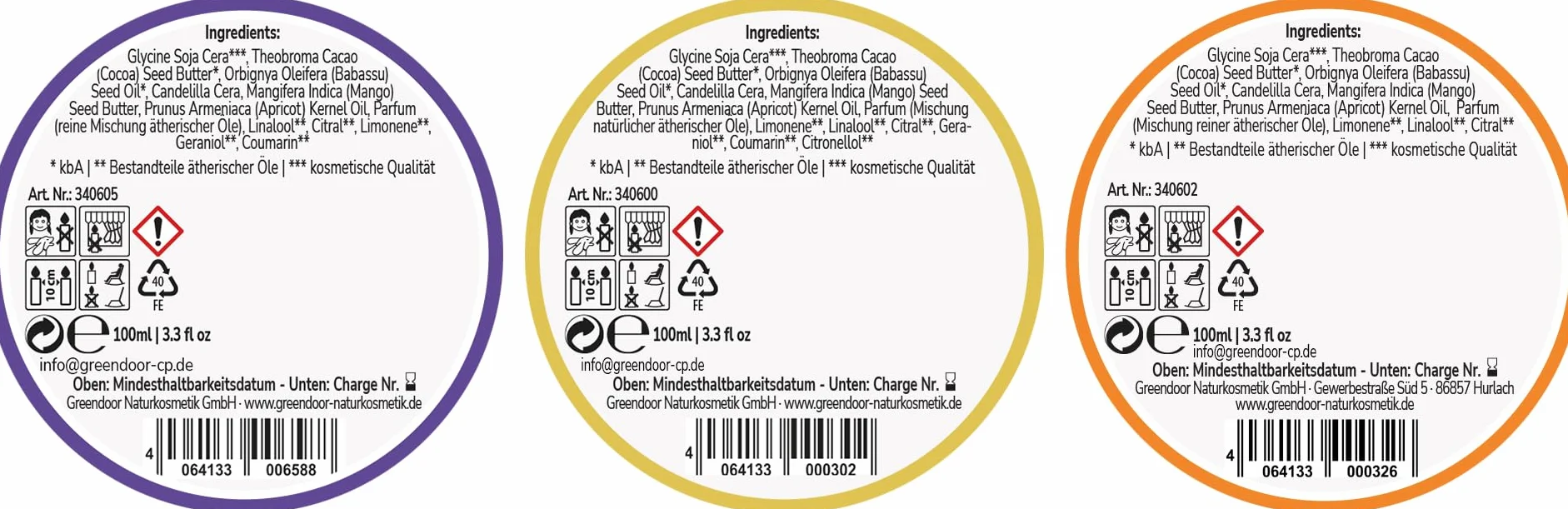 GREENDOOR Naturalne świece do masażu, zestaw ekonomiczny wegański, 300 ml, ekologiczny wosk sojowy, olejki ekologiczne, oczywiście bez testów na zwierzętach, ciepły olejek do masażu pozostaje płynny na skórze, naturalny kosmetyk do masażu, prezent