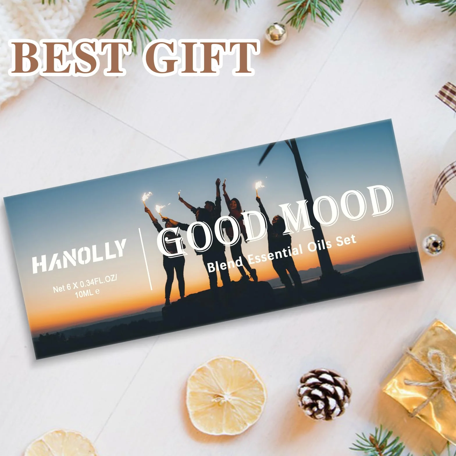 Hanolly Zestaw Olejków Eterycznych 6 x 10 ml Dobry Nastrój