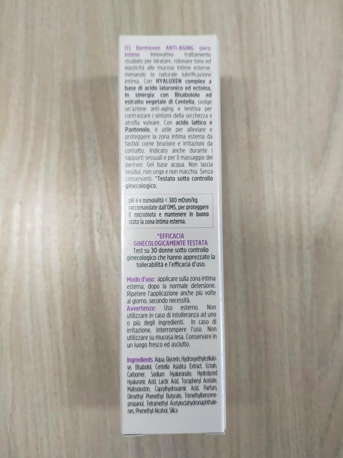 DERMOXEN ANTI-AGING Serum intymne dla kobiet 30 ml | Nawilżające i łagodzące serum do skóry wrażliwej i suchej l | Z kwasem hialuronowym, witaminą E, pH 4, bez konserwantów