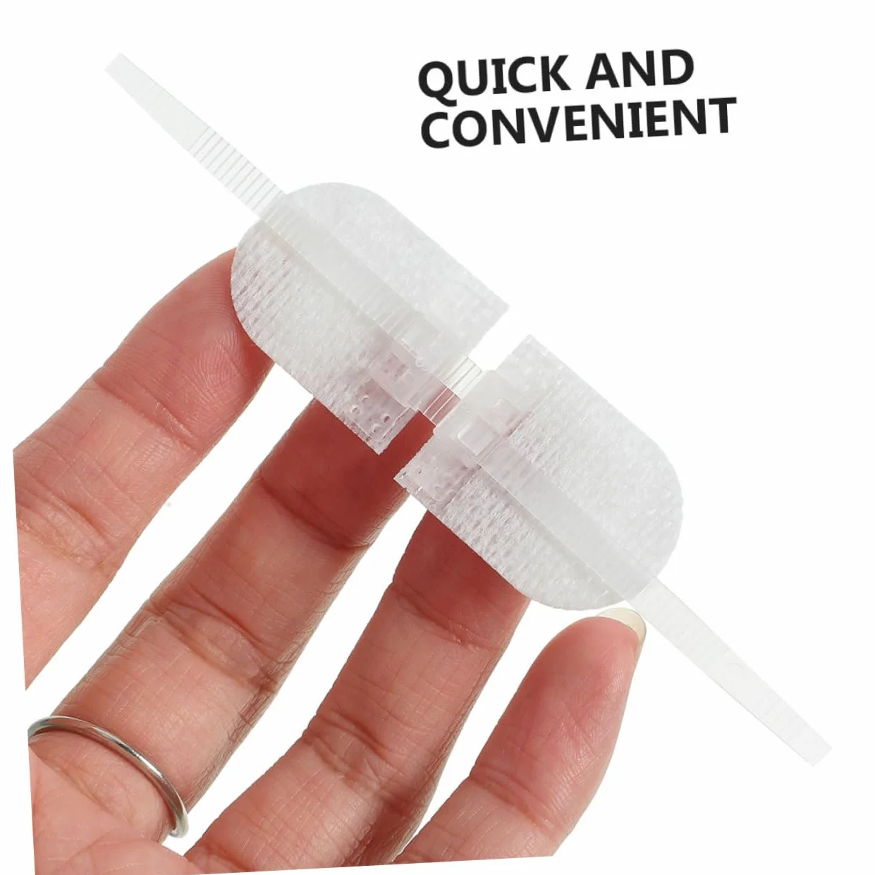 Yardenfun 6 Sztuk Zip Wound Close Bandages Butterfly Closure Strips Quick Stitch Wound Care for Finger And Knuckle Portable Outdoor Emergency Use