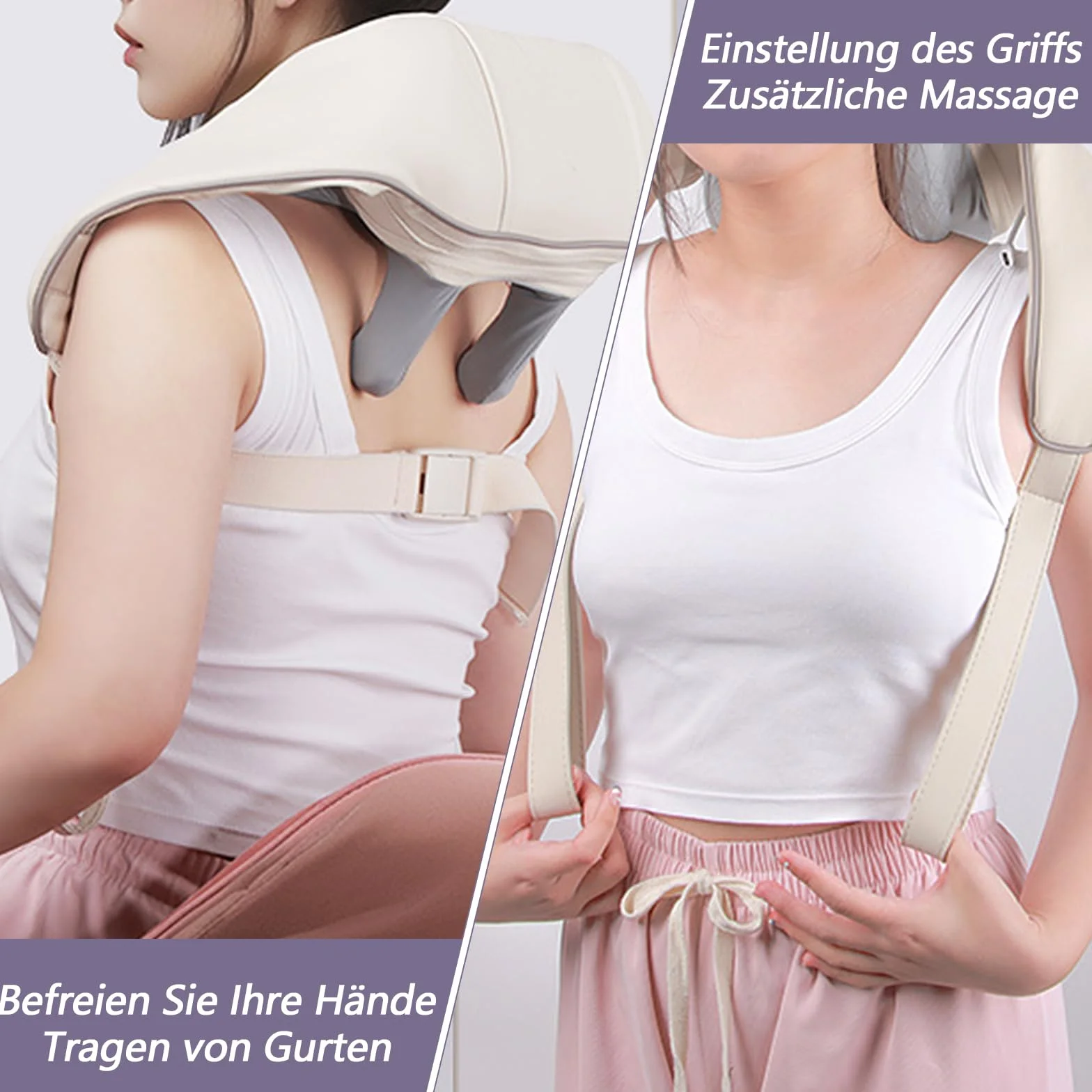 Masażer Shiatsu 6D do ramion i karku, głębokie ugniatanie tkanek, elektryczny do pleców i nóg
