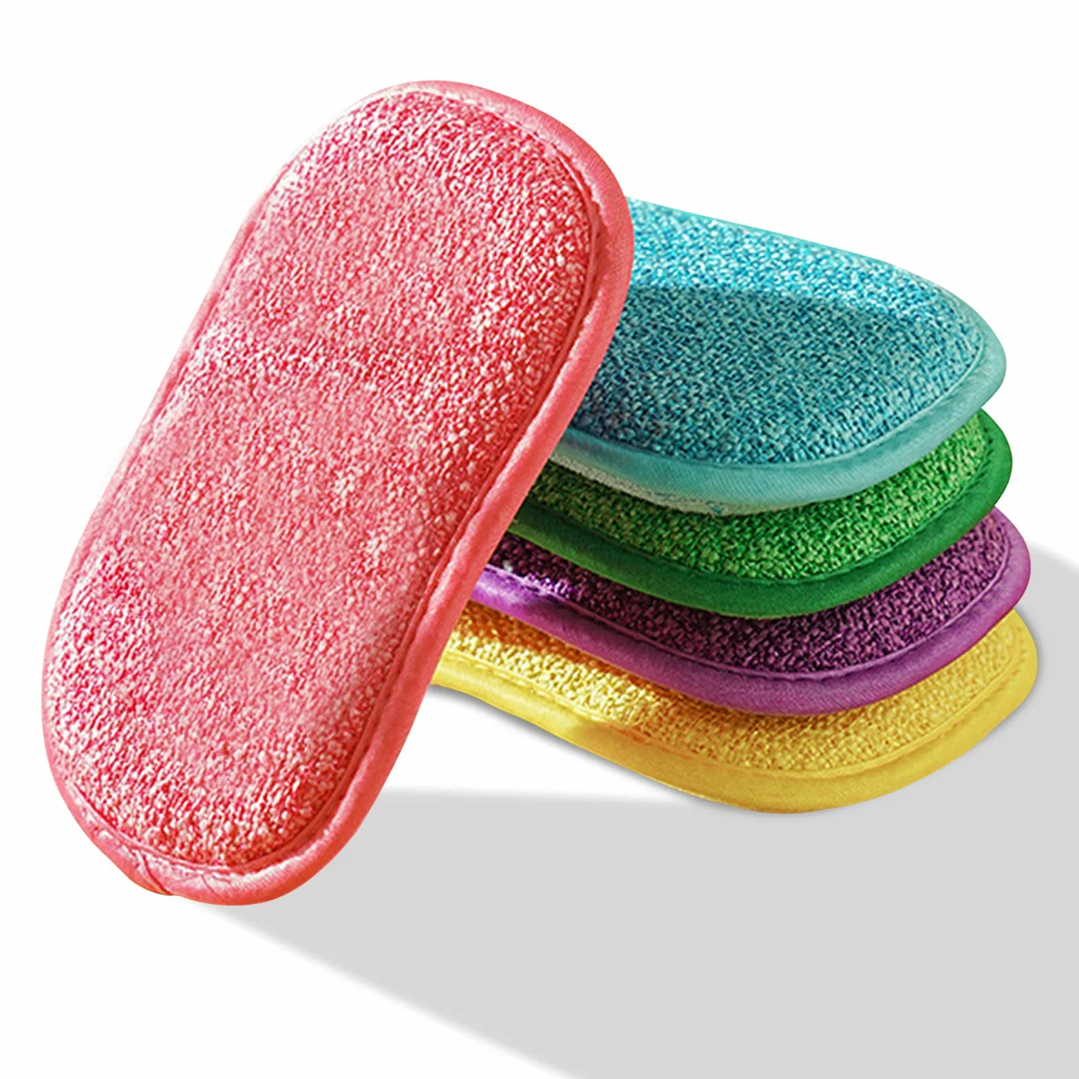 Podkładki kuchenne antybakteryjne z mikrofibry, 5 szt. gąbka do mycia naczyń