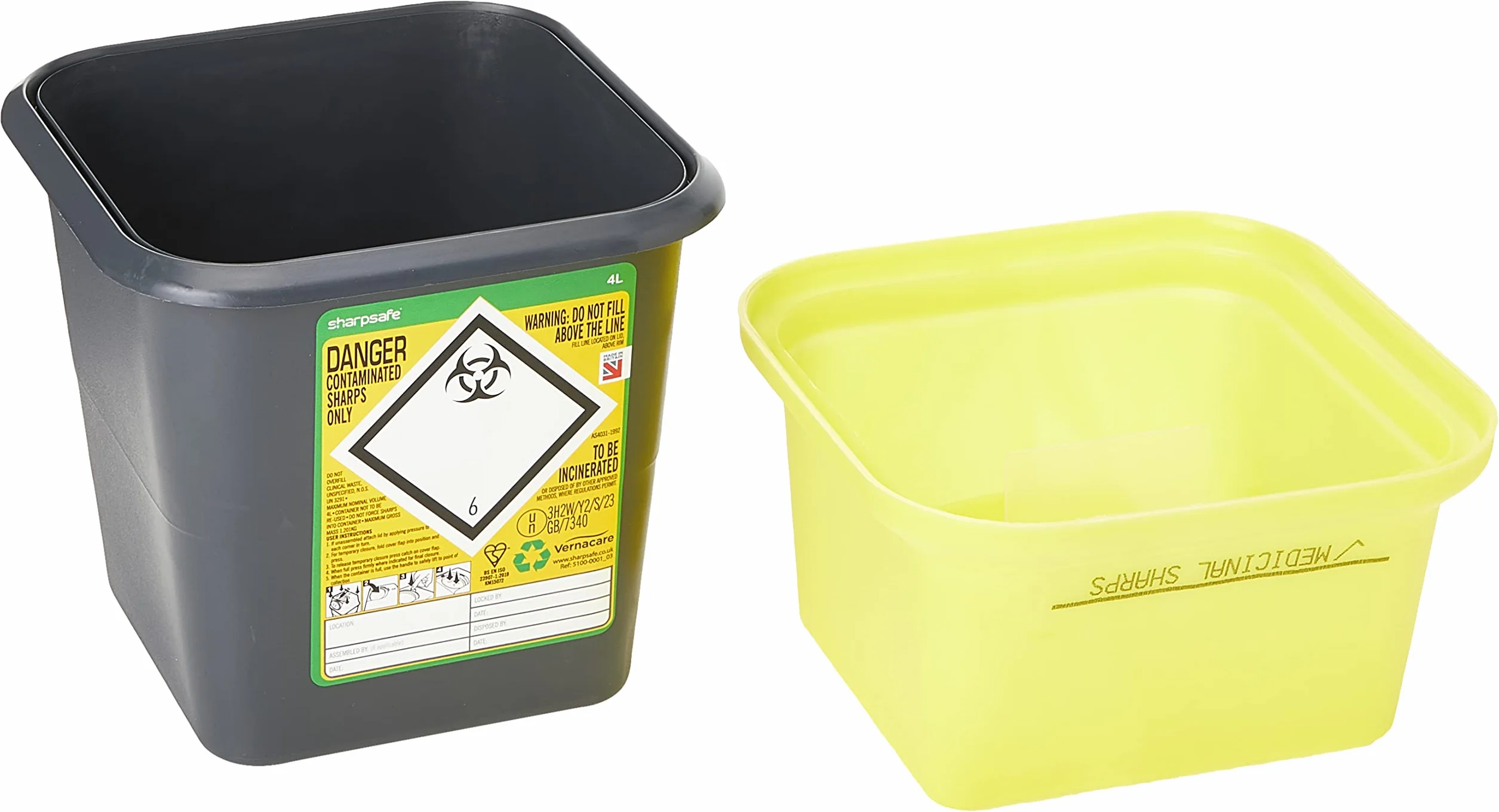 Frontier 41005430 pojemnik na odpady medyczne, 4 l