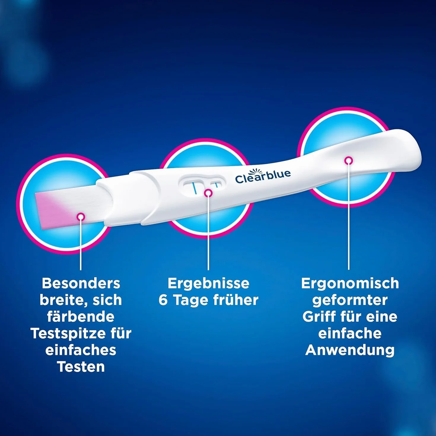 Clearblue Zestaw testów ciążowych Double-Check Wczesny i tydzień, 2 testy (1 cyfrowy 25 mIU/ml, 1 wizualnie 10 mIU/ml), test ciążowy/test wczesnej ciąży, oznaczenie tygodnia ciąży