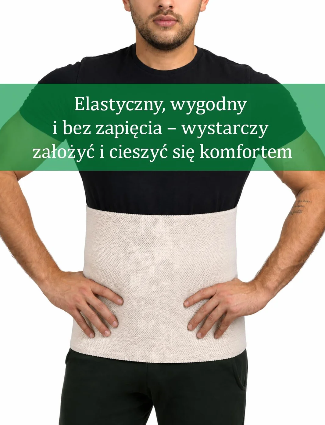 Pas Rozgrzewający na Plecy i Nerki, z Wełną Merino, Angora i Bawełną, Elastyczny Ogrzewacz Pleców dla Kobiet i Mężczyzn, Pas Ocieplający na Odcinek Lędźwiowy (Medium)