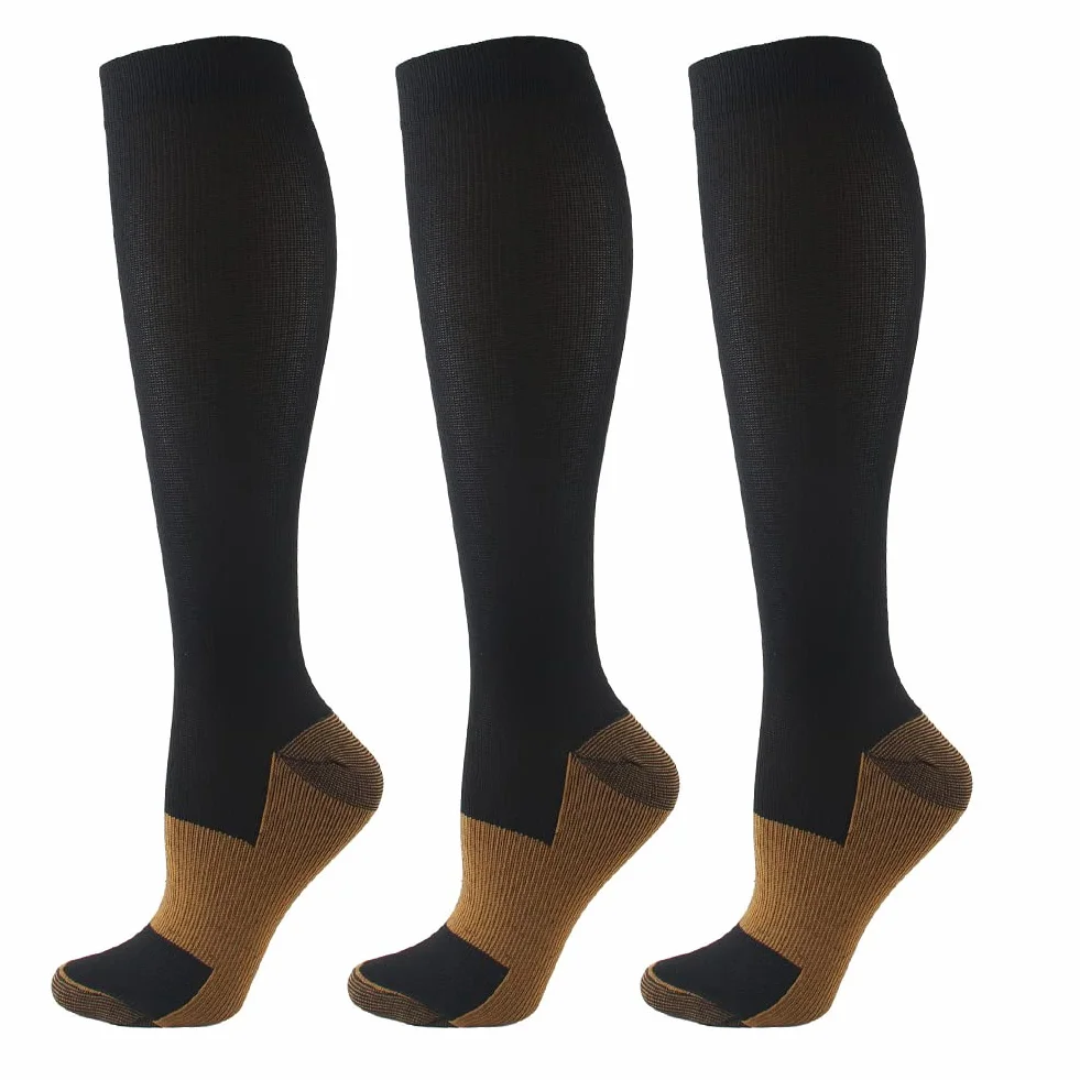 HYCOPROT Skarpety Uciskowe 15-20 mmHg 3 Pary Dla Sportowców Bieganie