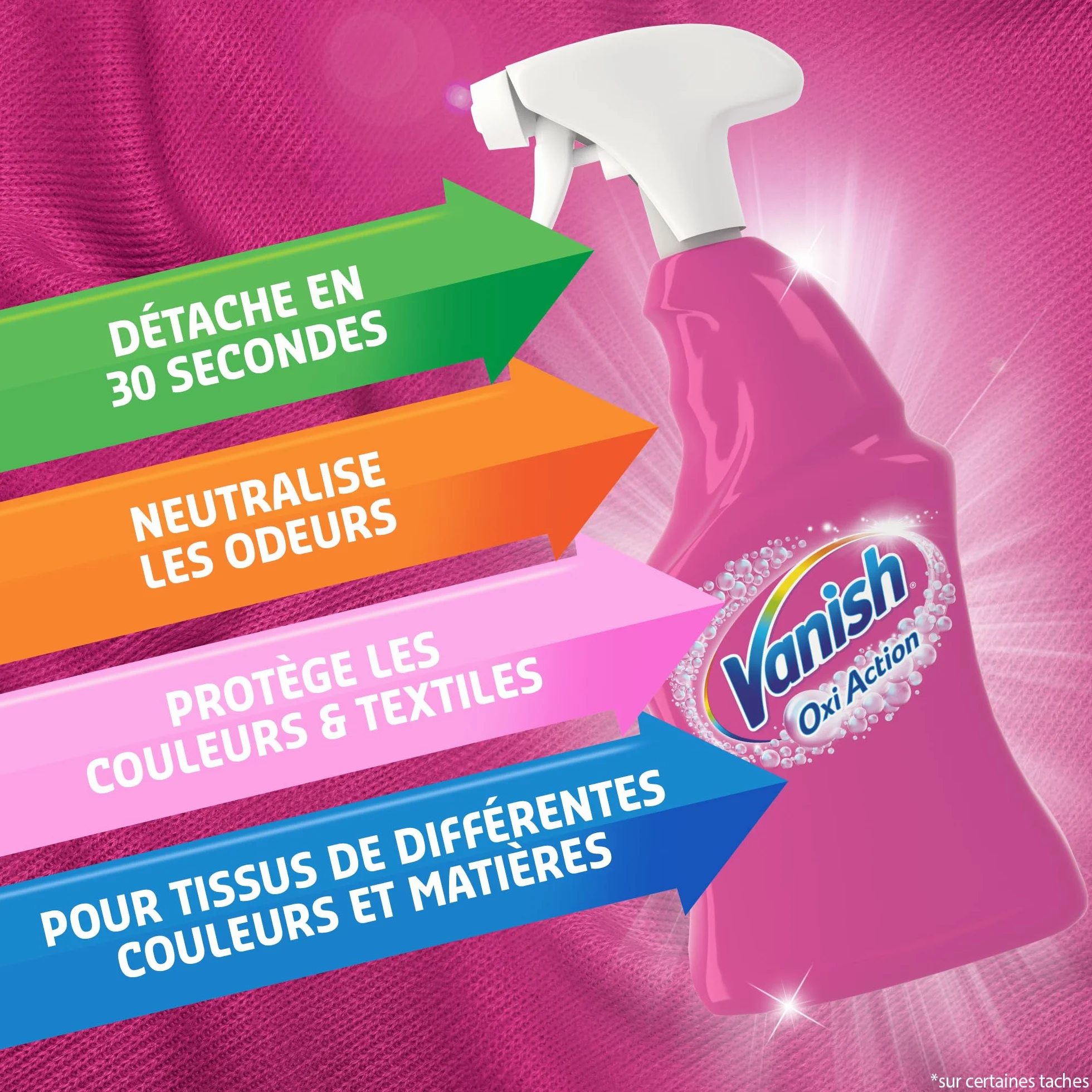 Vanish Oxi Action Suchy Pistolet Do Usuwania Plam 750 ml Spray 500 ml