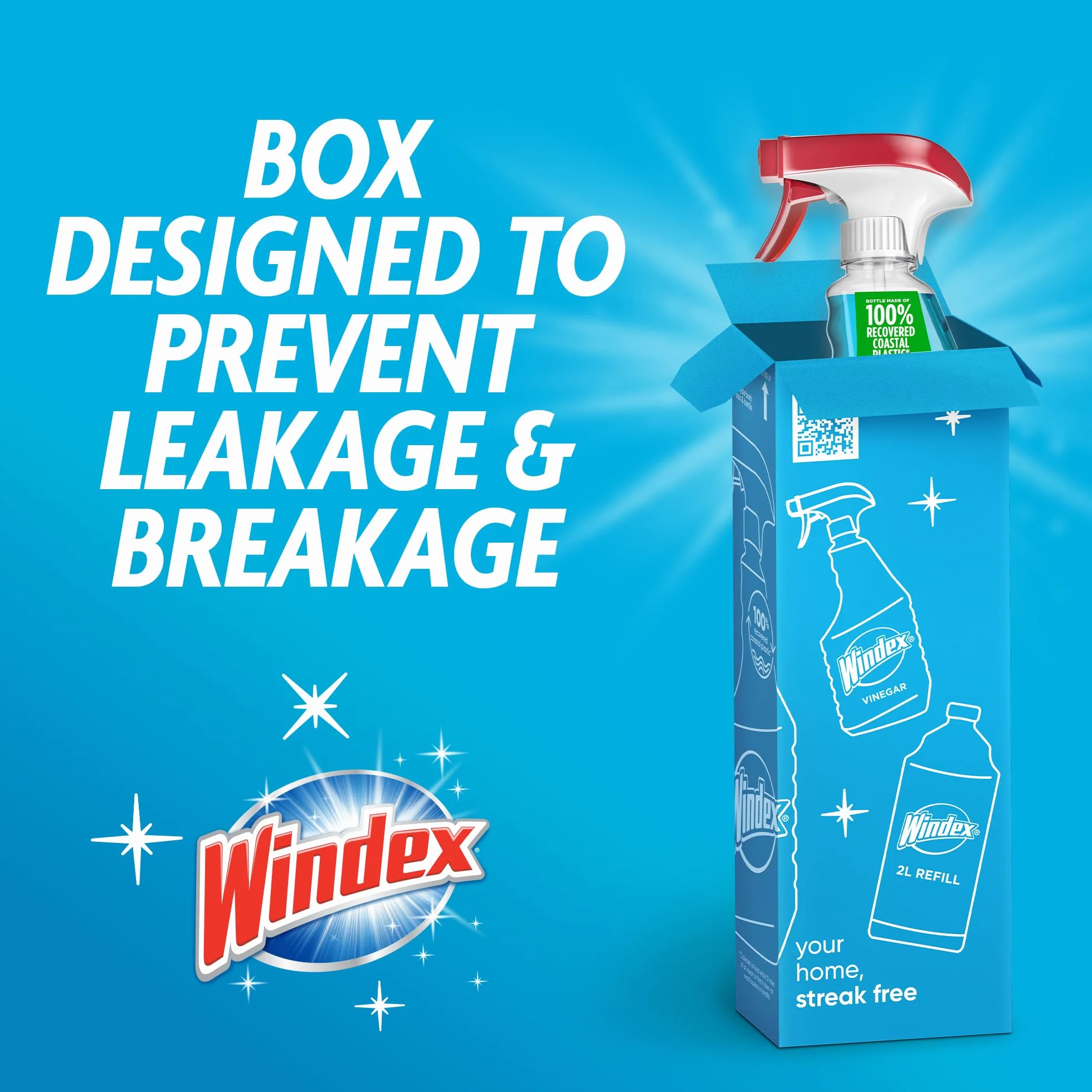 Windex 01980070195 oryginalny środek do czyszczenia szkła, pojemność 23,0 uncji płynu