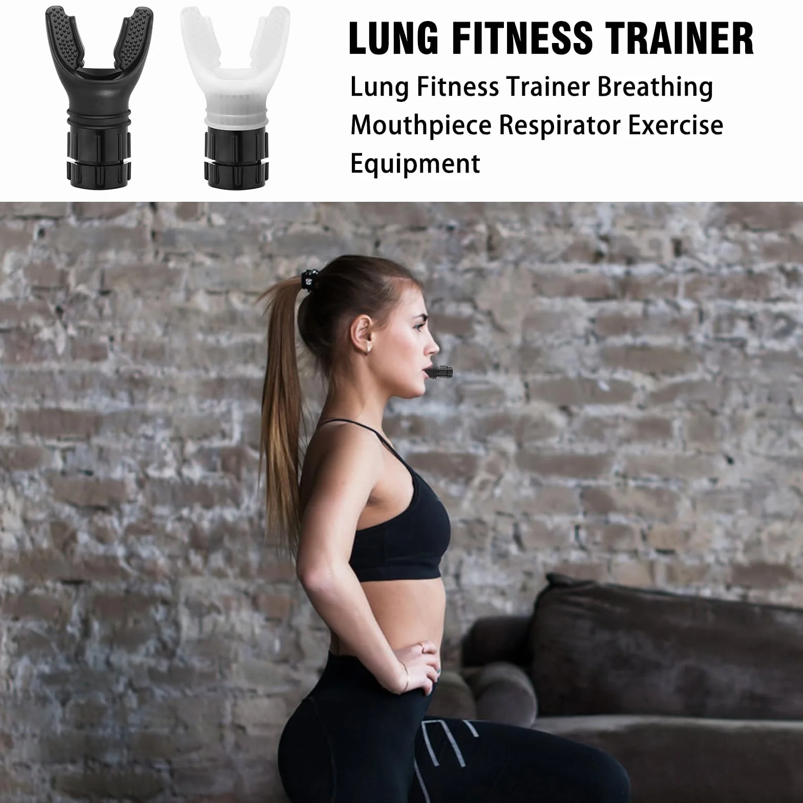 Trener Lung, odpowiedni do ćwiczeń oksydacyjnych, trener oddechu, redukcja ruchu z regulowanymi oporami dla poprawy Flexer Lung, Cardio i Lignosus Oddychanie, Czarny