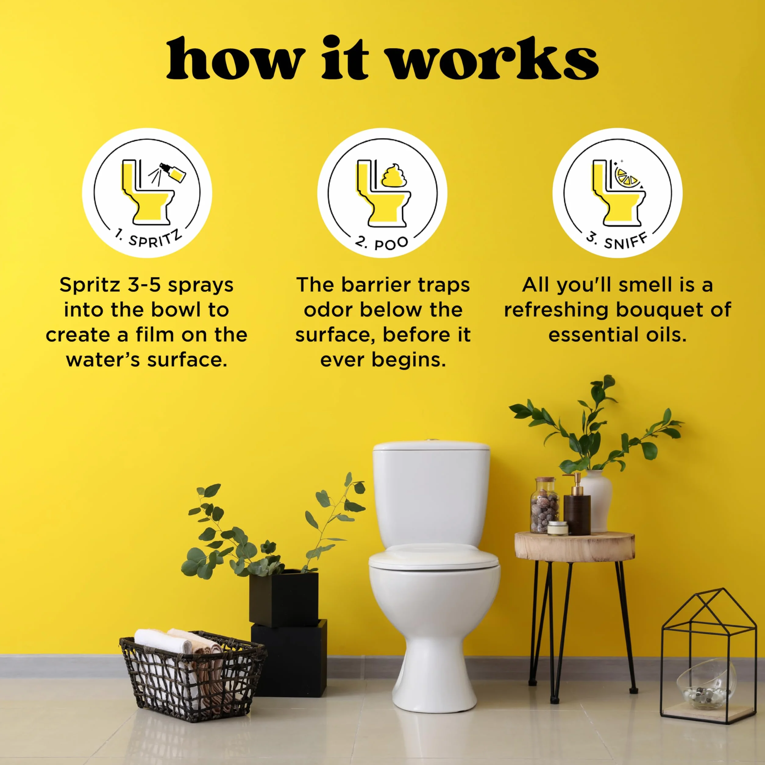 Pourri Łazienkowy odświeżacz powietrza w sprayu, Before-You-Go Poo-Pourri toaletowy, oryginalny cytrusowy dezodorant łazienkowy, zatrzymuje zapachy pod powierzchnią wody, olejek eteryczny na bazie