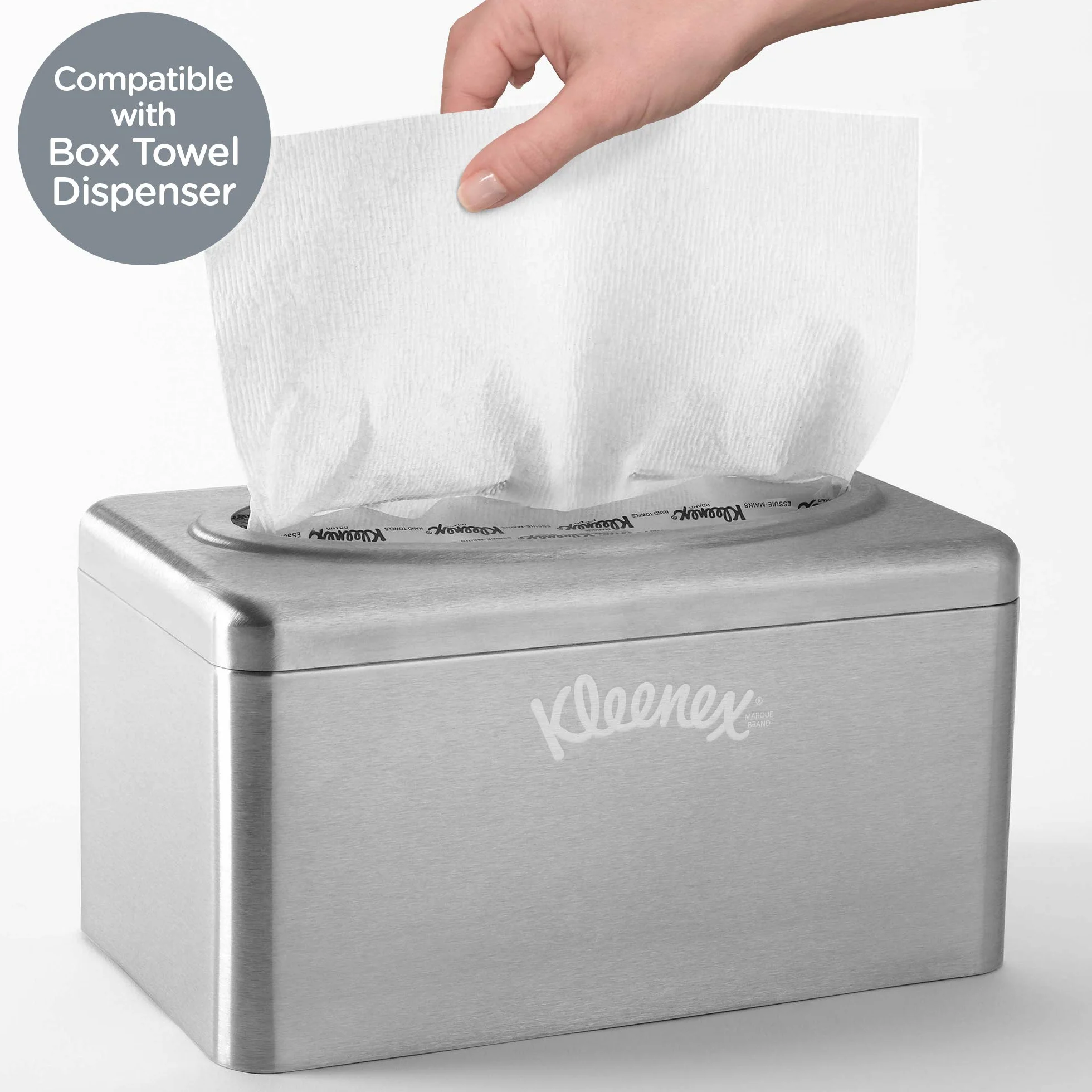 Kleenex 1126 ręczniki papierowe 1-warstwowe białe 18 pudełek po 70 chusteczek