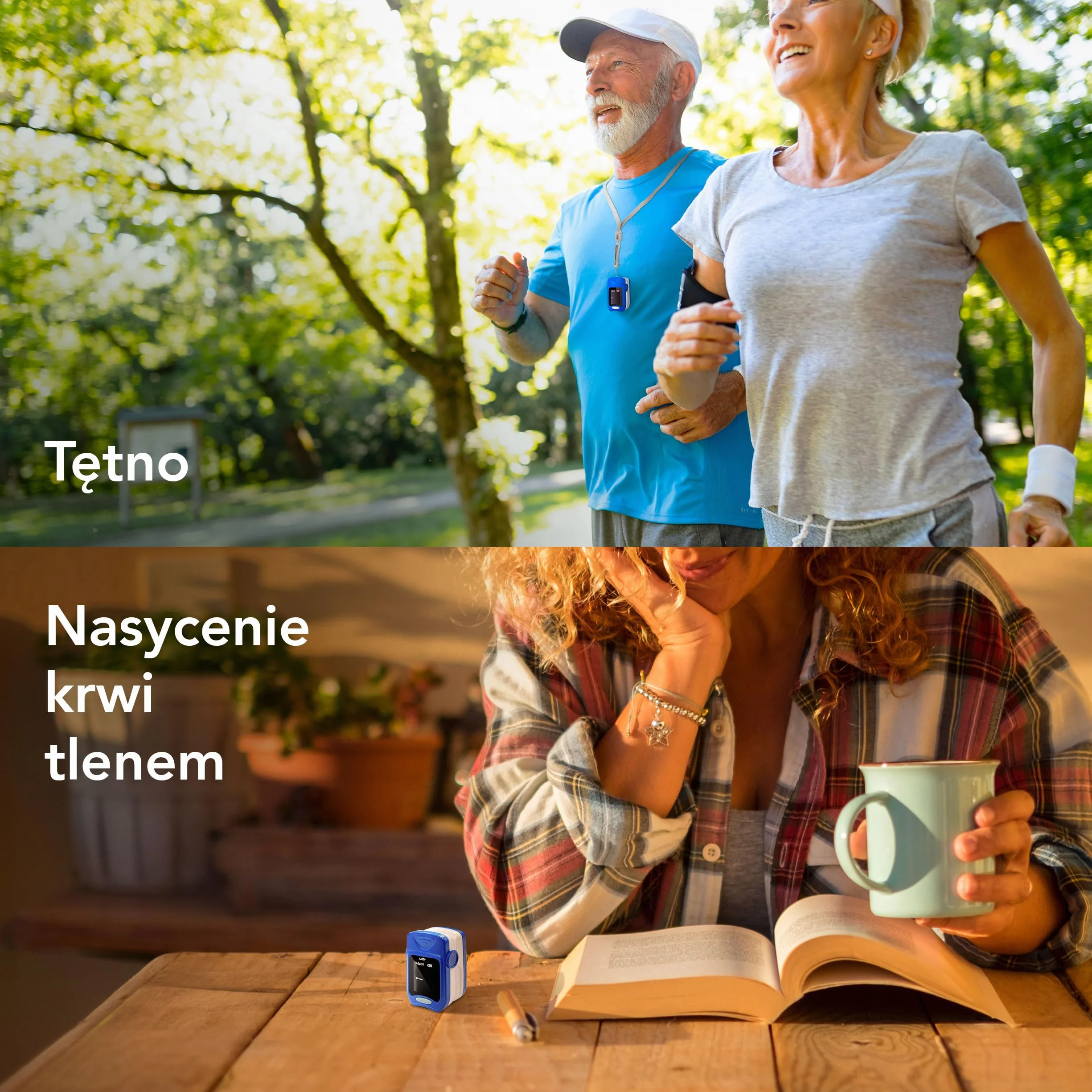 AIESI® Profesjonalny pulsoksymetr napalcowy z certyfikatem Pulsoksymetr z wyświetlaczem LED o wysokiej jasności A1, baterie, etui, instrukcja w języku włoskim, 24-miesięczna gwarancja włoska