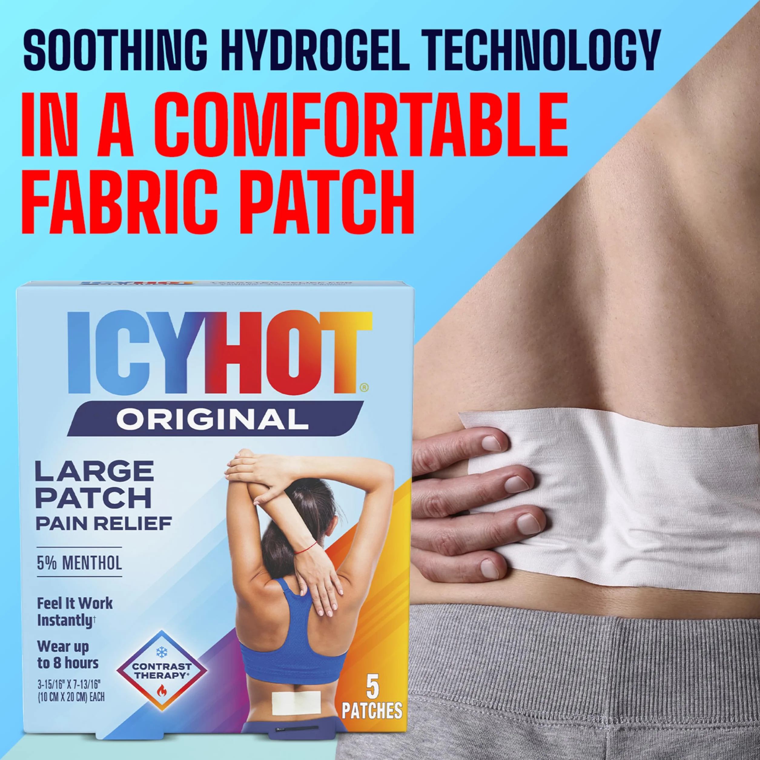 ICY HOT Łatka stojąca bardzo mocna Na plecy i duże obszary 5