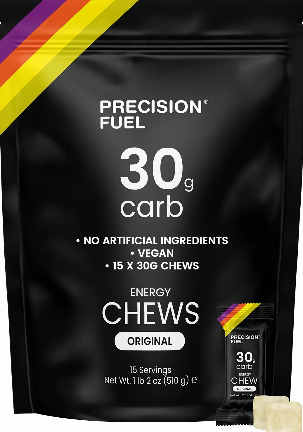 Precision Fuel PF 30 Energy Chews 30g węglowodanów 15 x 34g Żelki