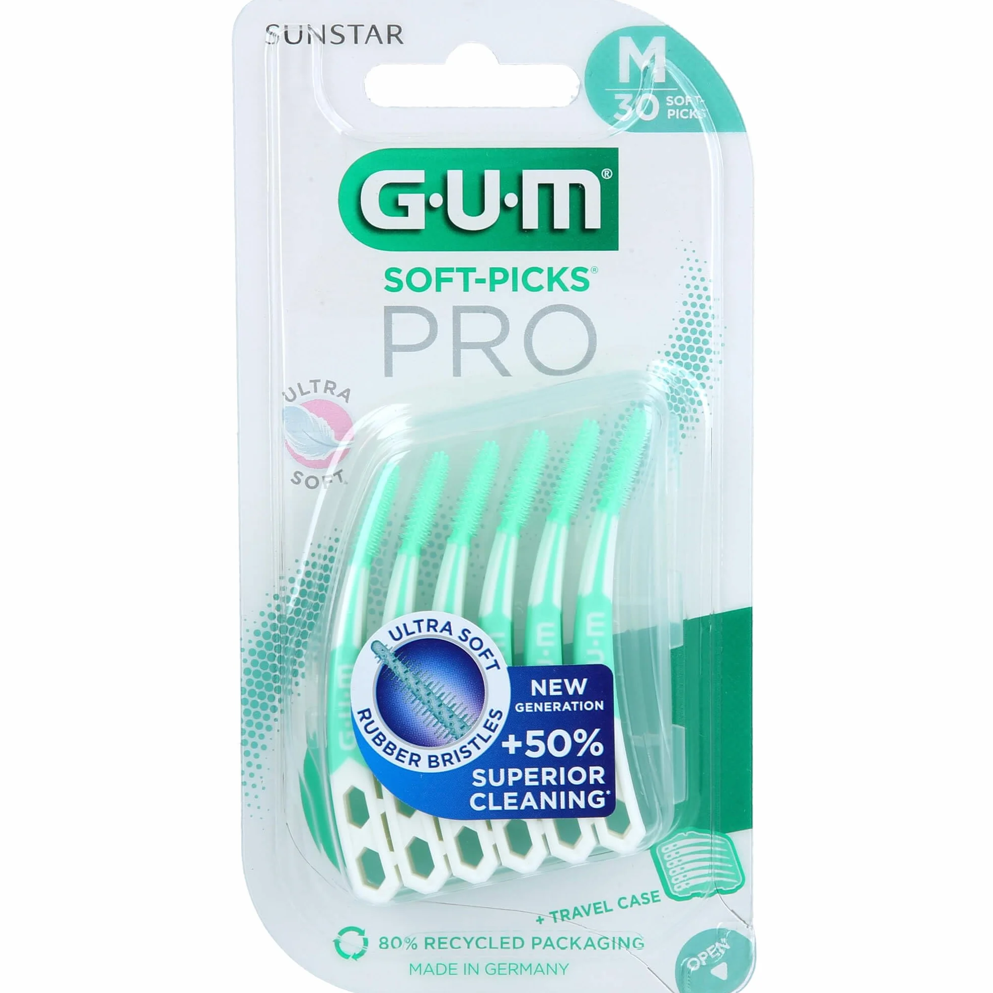 GUM Soft-Picks Pro Medium Interdentalbürsten, 30 Sztuka Szczoteczki międzyzębowe