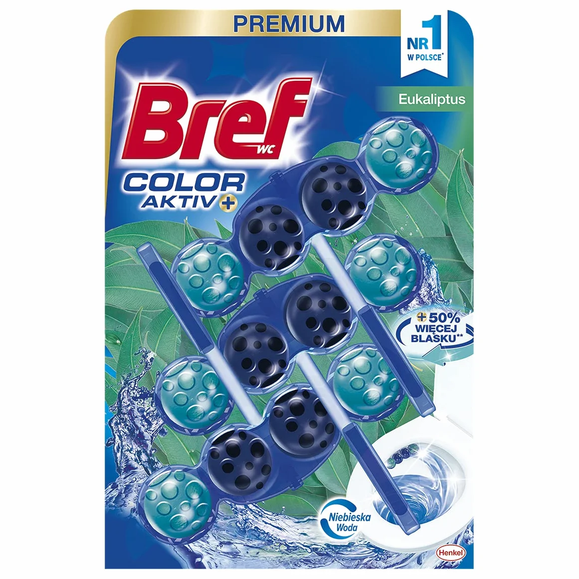 Bref Color Aktiv Eukaliptus Zawieszka WC 3x50g