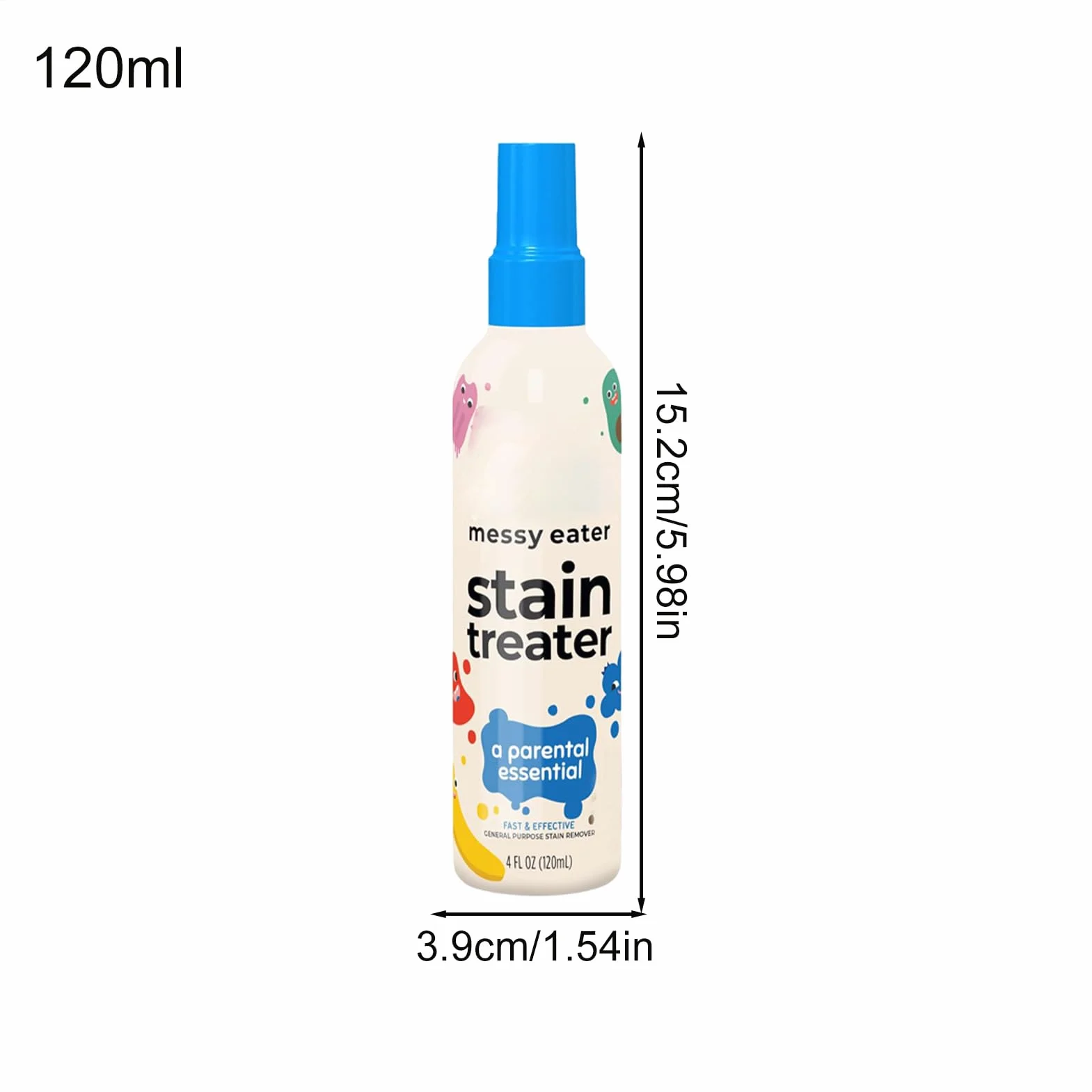 Stain Treater Spray – 120 ml ?rodek do usuwania plama z ubra? dla niemowl?t i noworodków, szybki i skuteczny sposób usuwania uporczywych plama