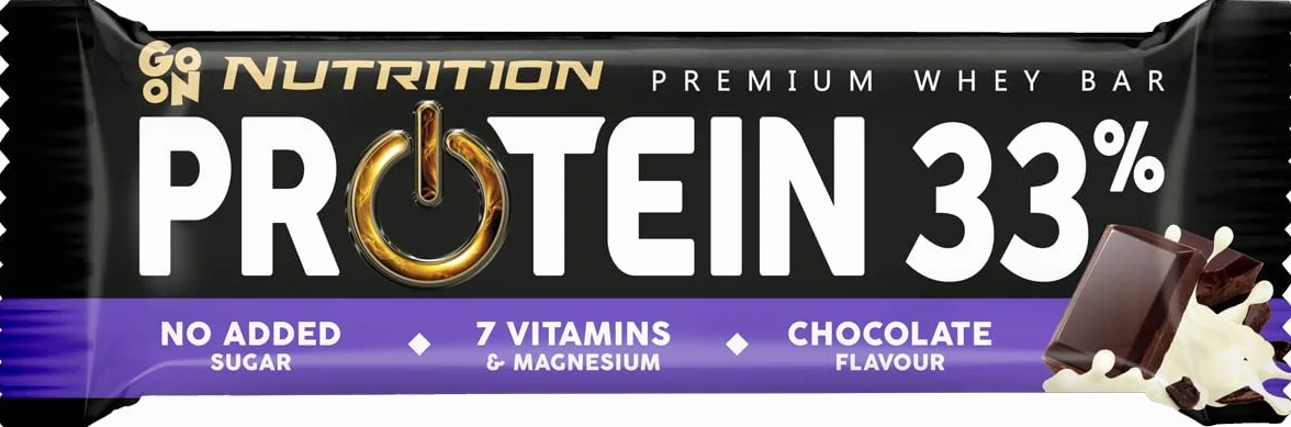 GoOn NUTRITION Baton proteinowy czekoladowy 25x50 g bez cukru 33%
