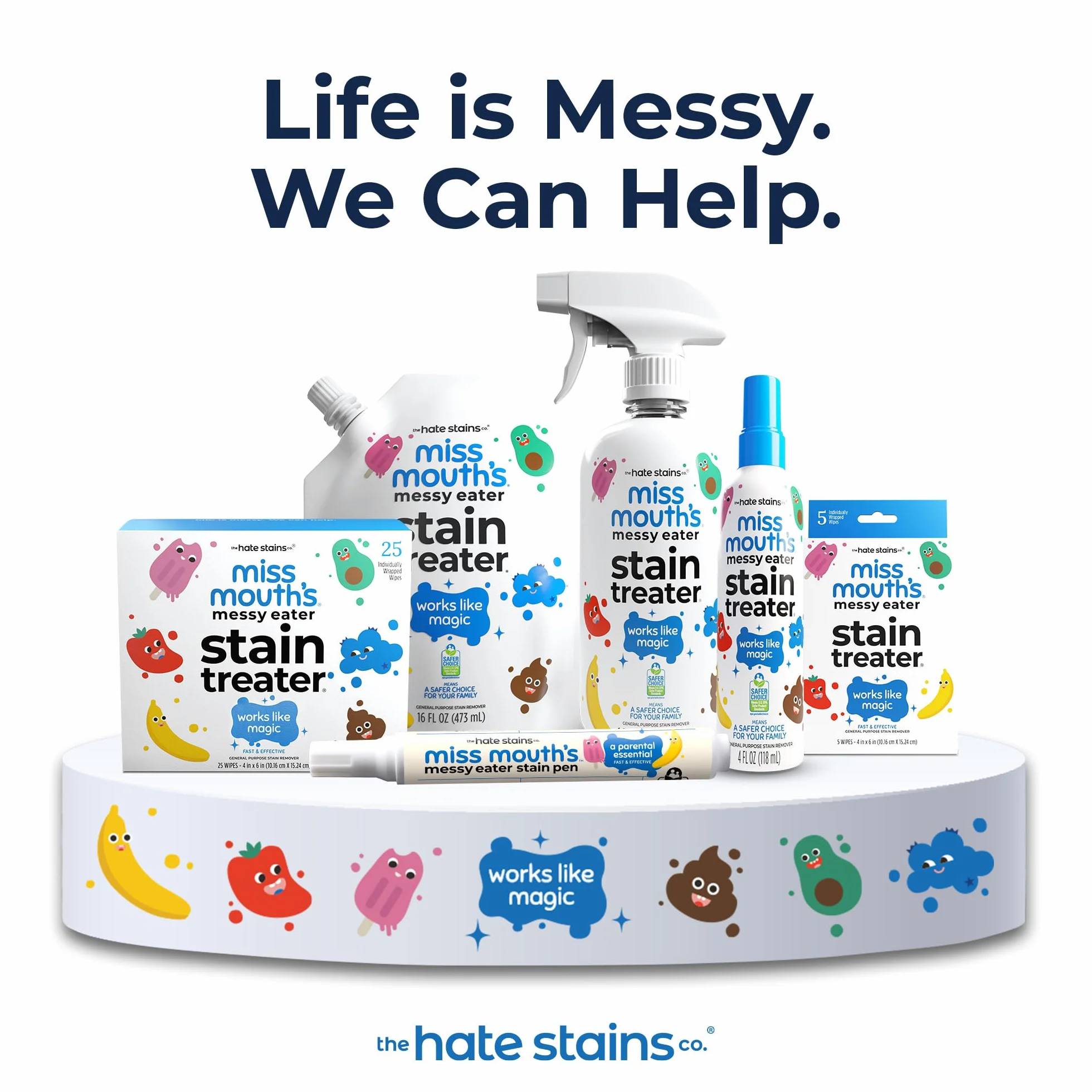 Hate Stains Co. Odplamiacz do ubrań 120 ml spray do usuwania plam woskowych