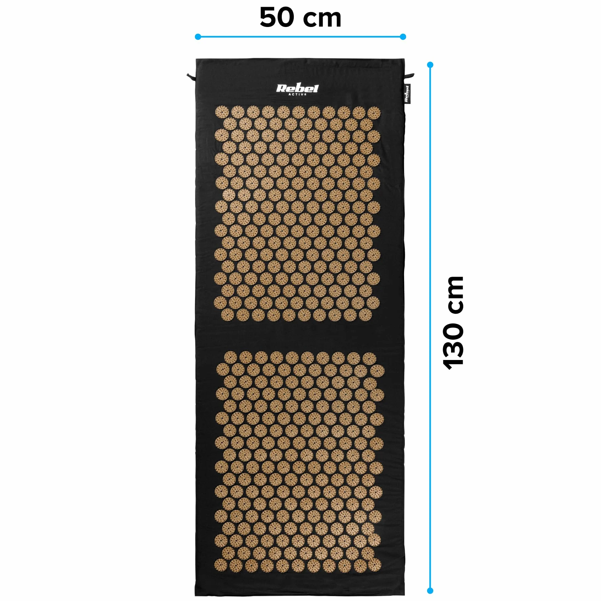 Rebel Electro Mata Zdrowotna ECO do Akupresury z Kolcami Zestaw z Poduszką 130x50cm RBA-6013-GL
