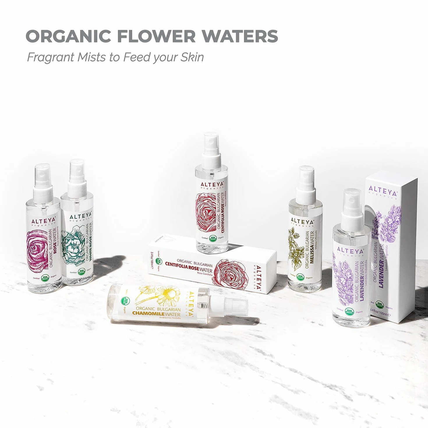 Alteya Bio woda różana w sprayu 100 ml USDA Organic autentyczna naturalna woda kwiatowa z róży damasceńskiej