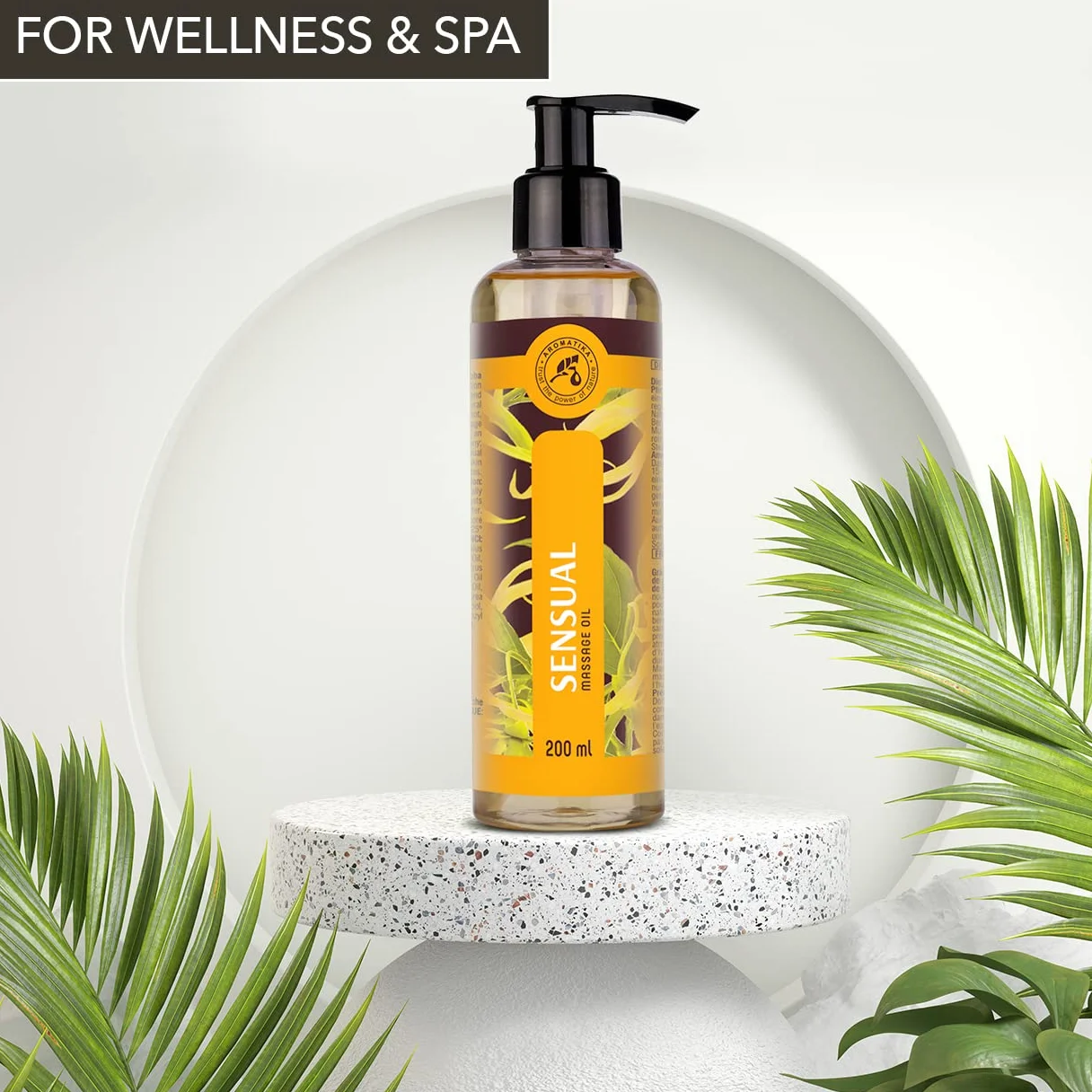 Zmysłowy Olejek do Masażu - 200 ml - Olejki Eteryczne- Migdały - Ylang Ylang - Drzewo Sandałowe - Grejpfrut - z Jojoba - Olejek do Masażu - Olejek do Ciała dla Niego i dla Niej - Romantyczny Prezent