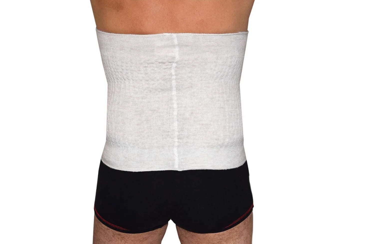 BODYPERFECT Pancerna elastyczna opaska termiczna z mieszanki wełny 50% do pleców brzucha nerek i wątroby (6° (ekstra długi 54/56))