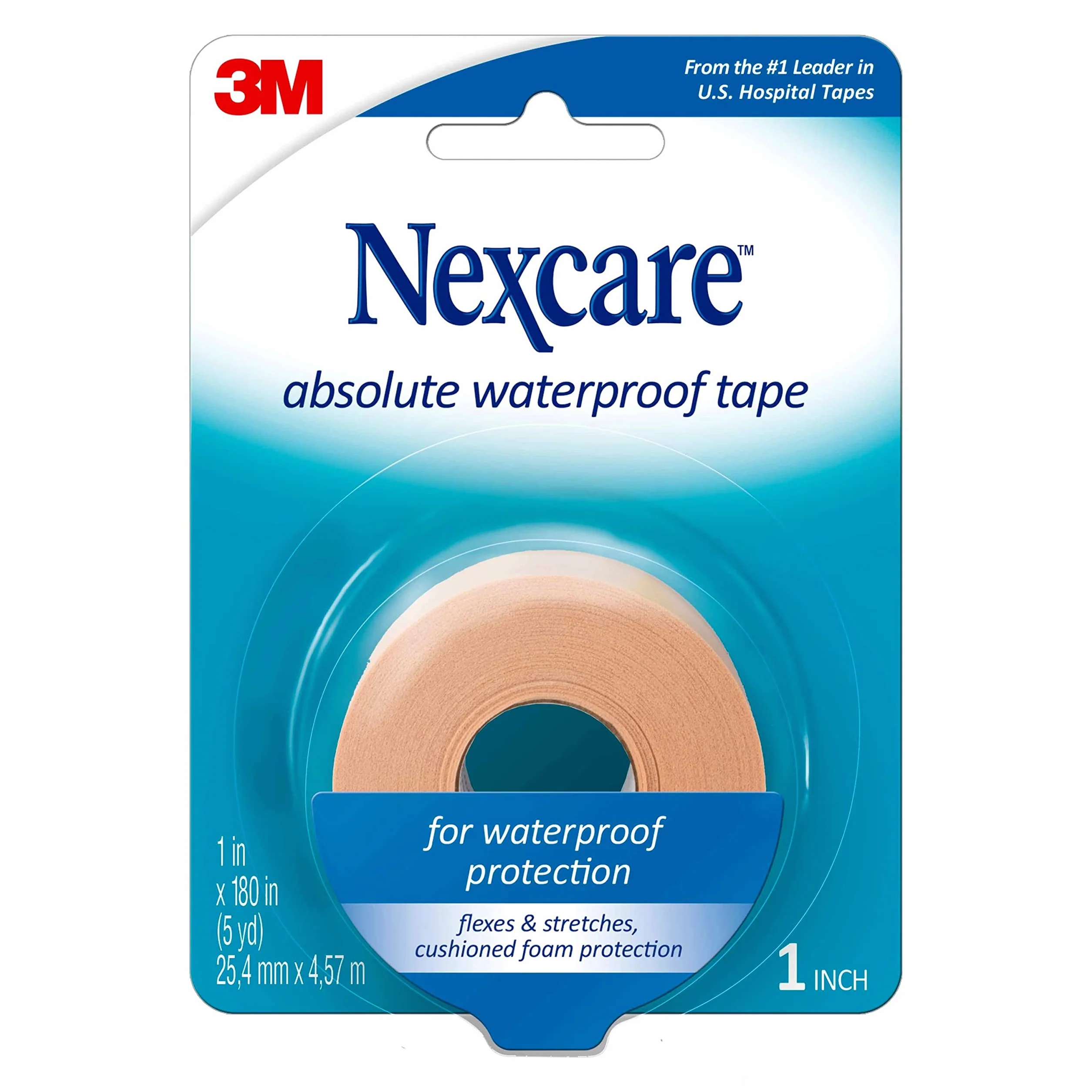 3.M Nexcare Absolutnie wodoodporna. - Taśma pierwszej pomocy, wielokolorowa