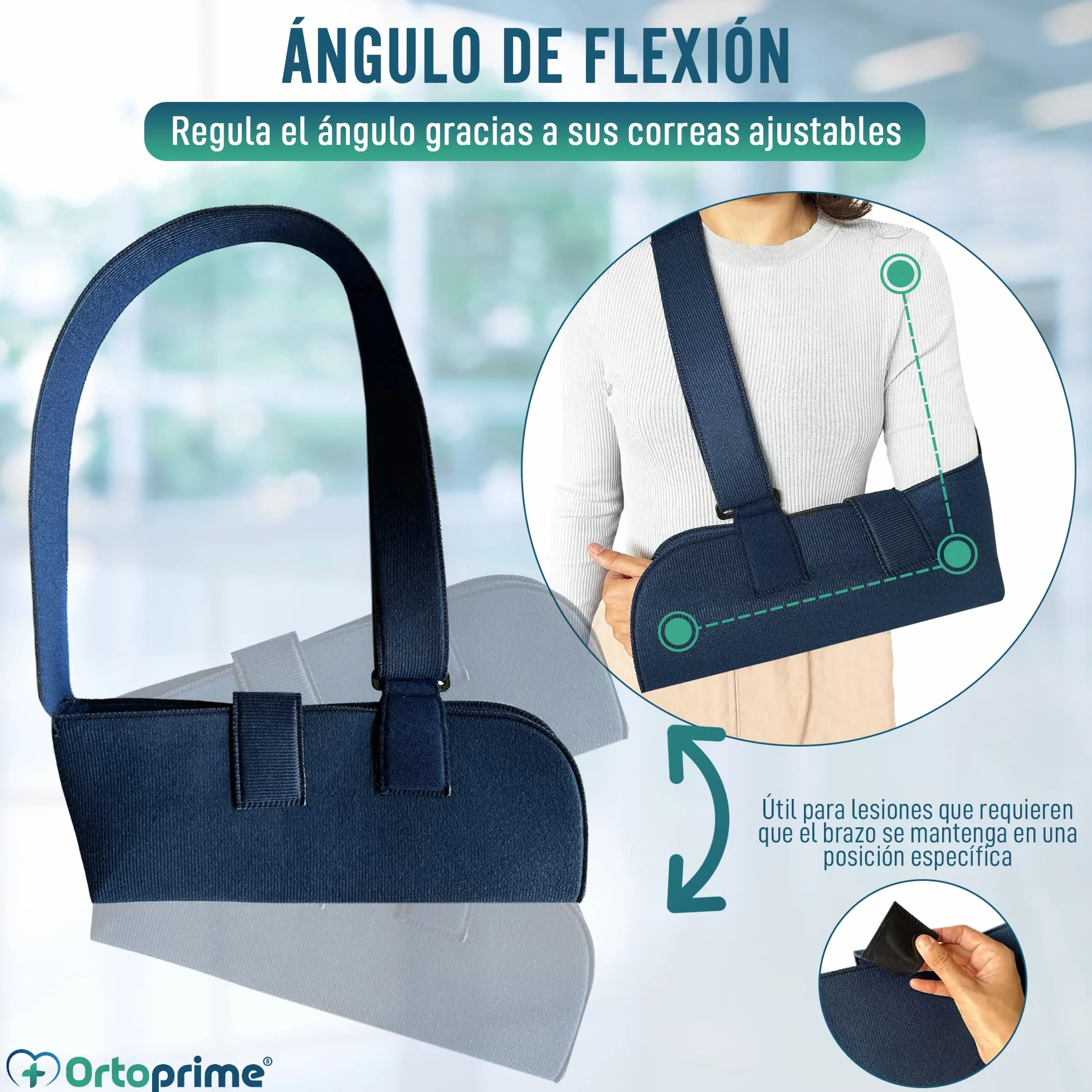 OrtoPrime Ortopedyczny pasek na ramię - Infless Ortopedic Ortopedic Arm - Orthrough Left Arm - Immobilizer ramię i ramię - Lewy łokieć Dx - Orteza prawego ramienia, lewe ramię, lewe ramię i kobiety,
