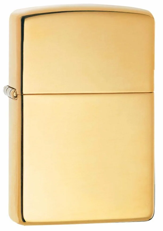 Zippo Zapalniczka Sztormowa Chromowana High Polished Brass Heavy Wall Model Podstawowy Wielokrotnego Użytku Odporna na Wiatr
