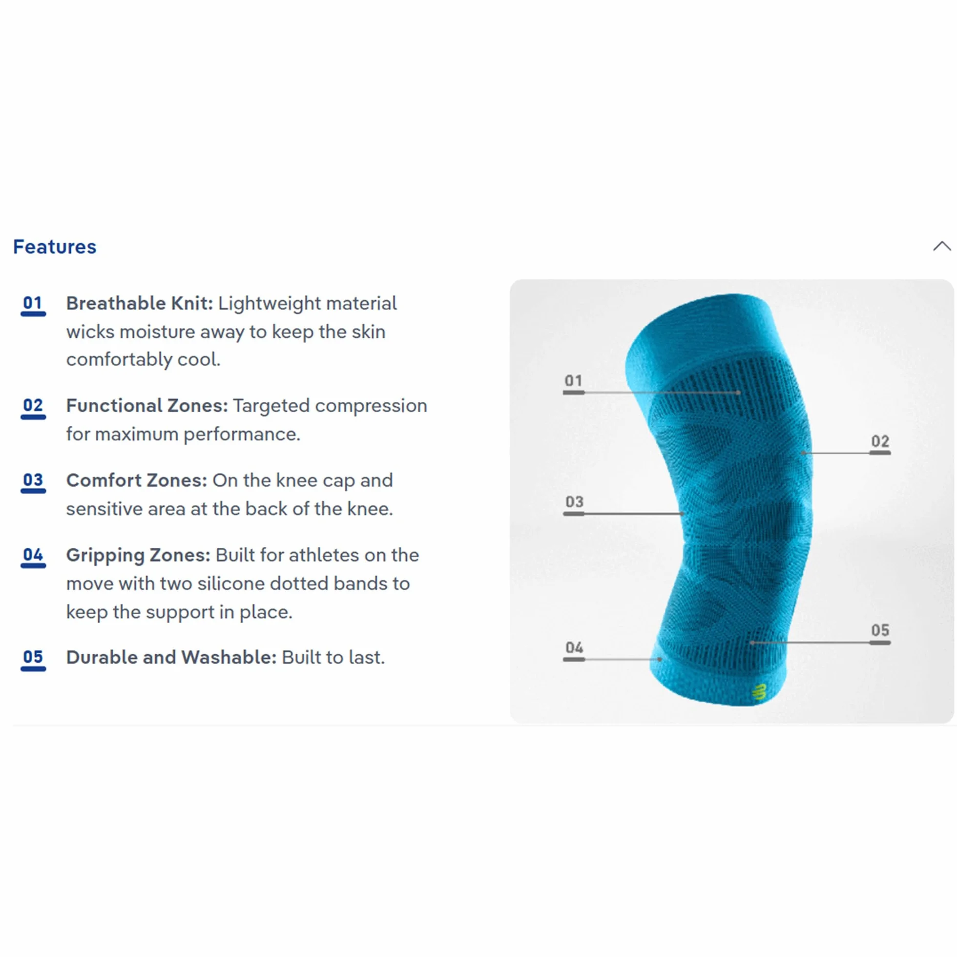 Bauerfeind „Sports Compression Knee Support“ Stabilizator kolana, Unisex