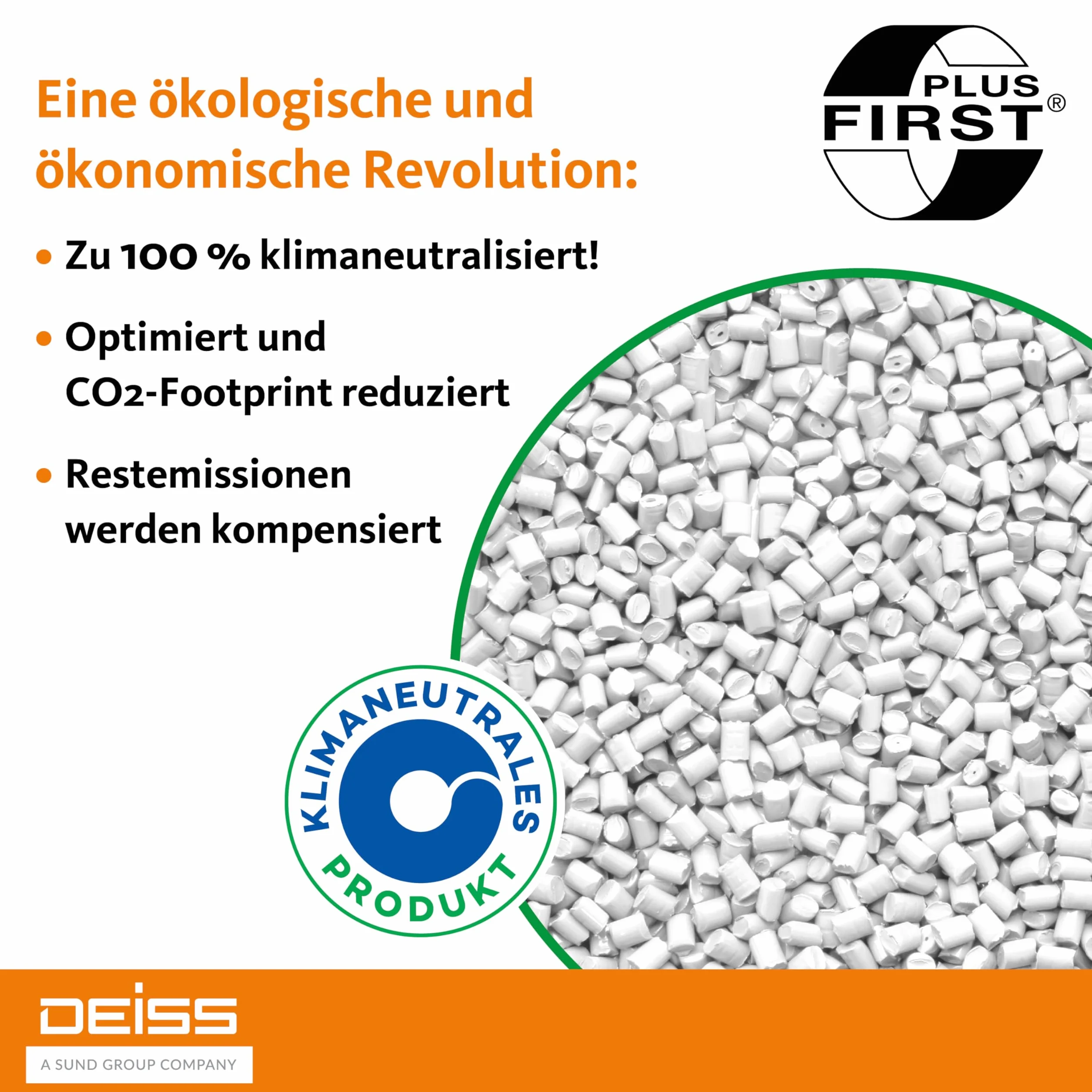 Worki na śmieci DEISS FIRST PLUS białe 60 l, 50 sztuk
