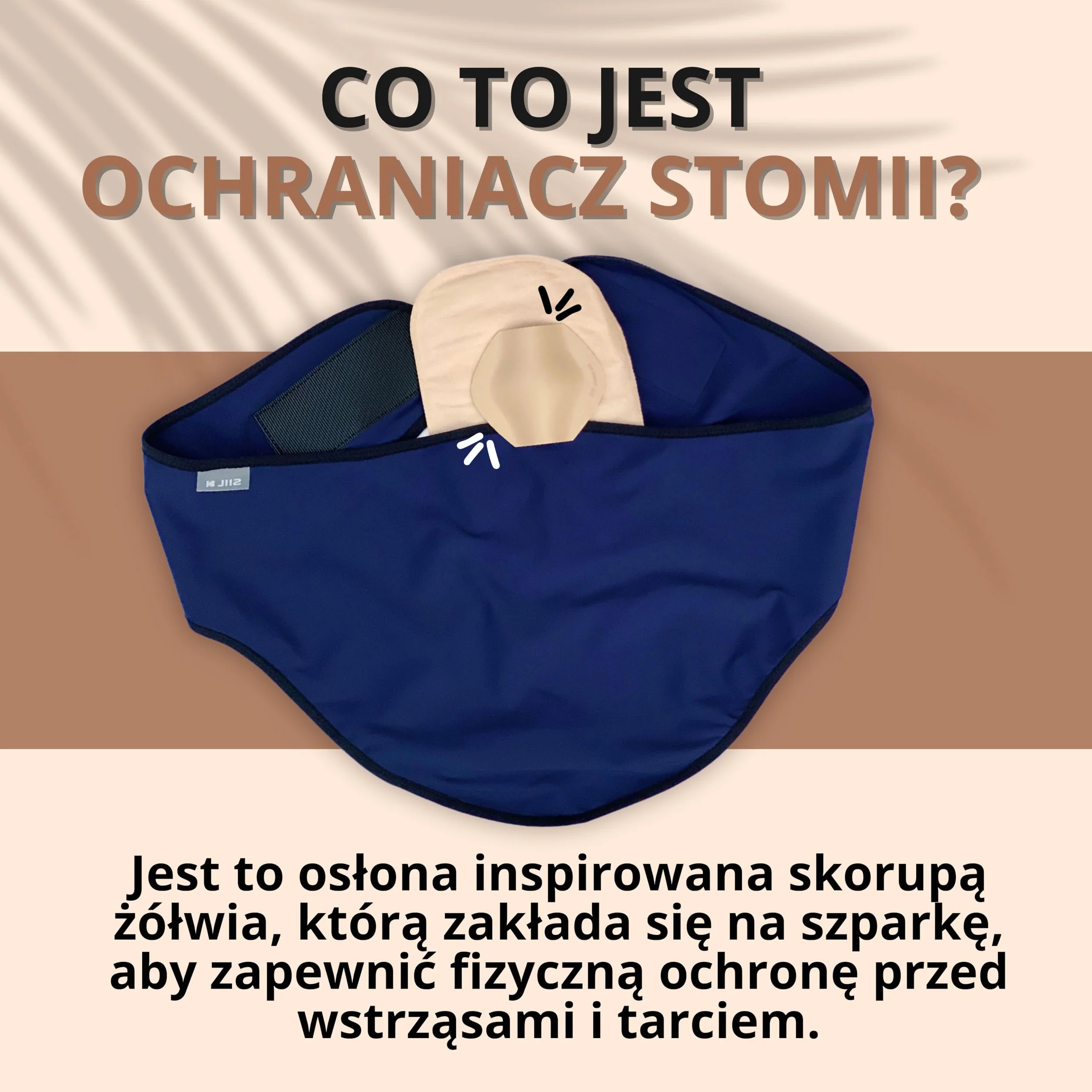 Osłona Stomijna Stoma Protector Pokrowiec na Stomię do worków kolostomijnych