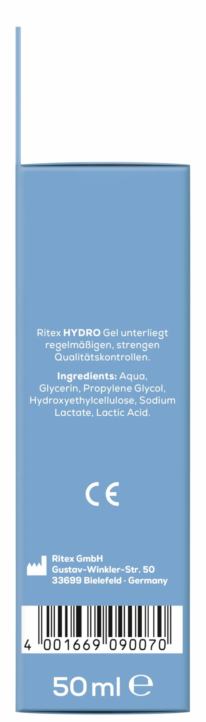 Ritex Żel HYDRO Sensitiv Lubrykant na bazie wody 100 ml Made in Germany