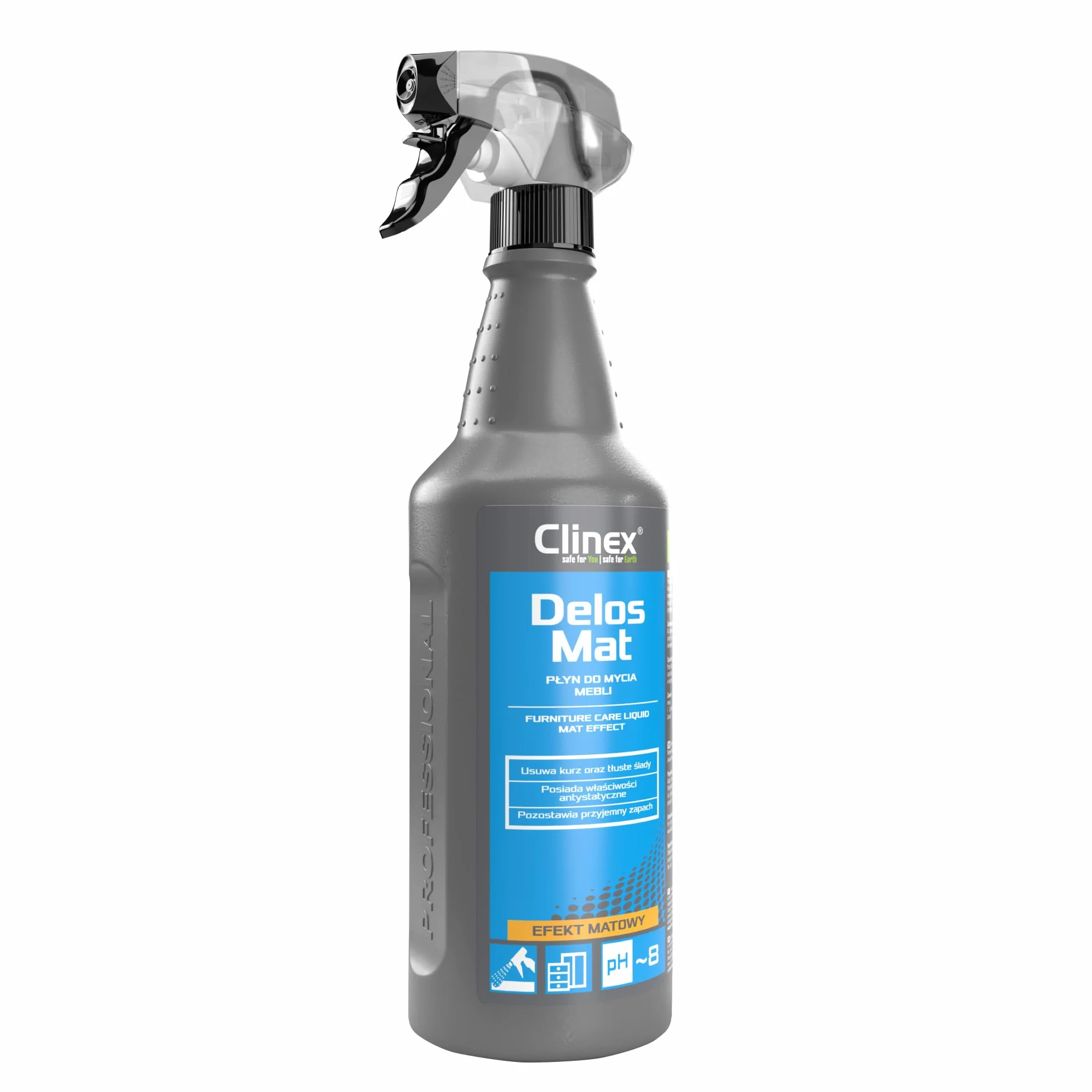 Clinex Delos Mat środek do czyszczenia i pielęgnacji mebli 1000 ml