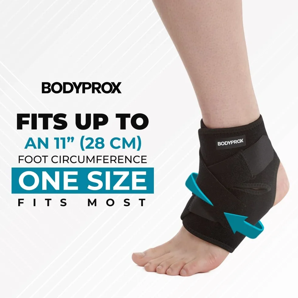 Bodyprox uchwyt na kostkę, oddychająca tuleja neoprenowa, regulowana okładka!