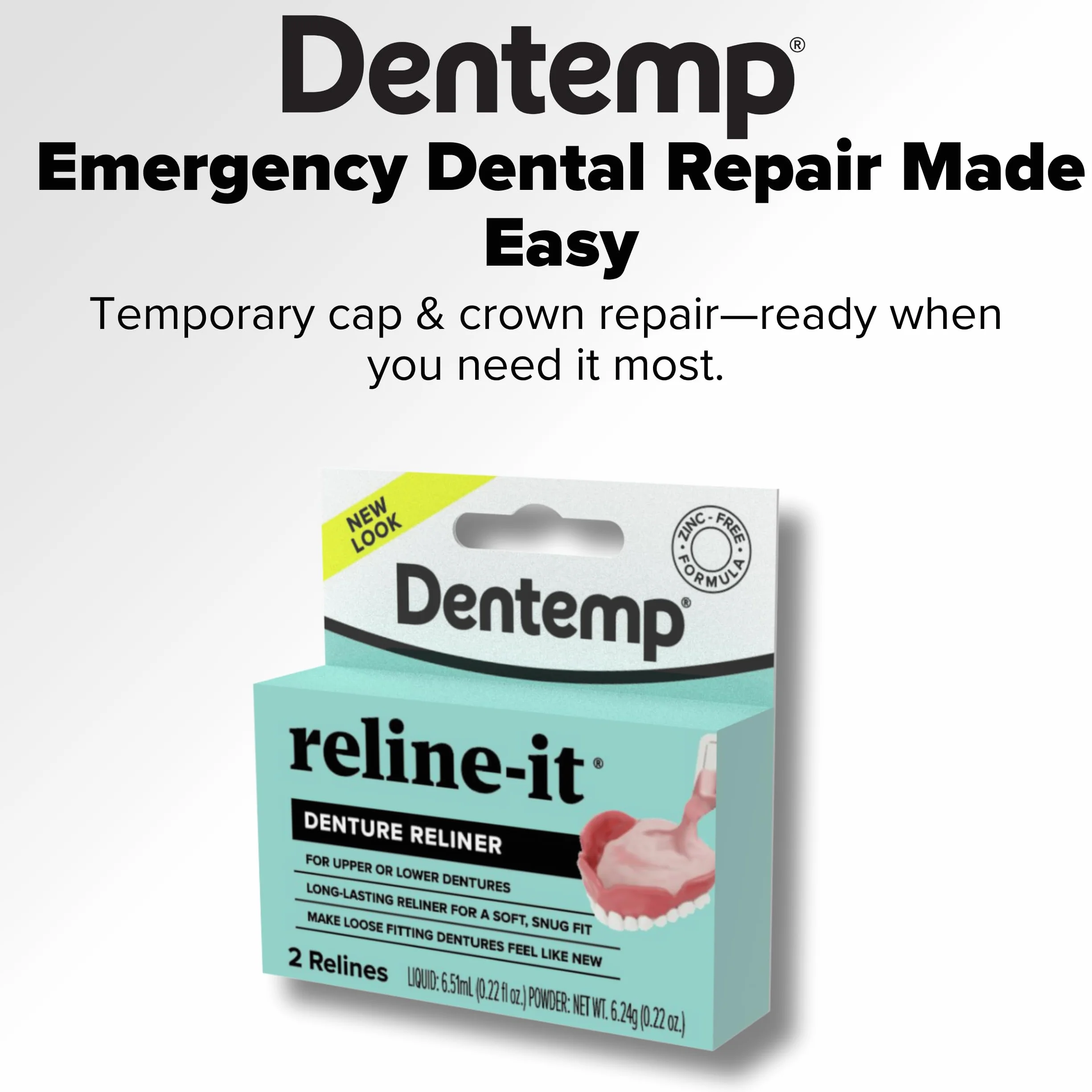 Dentemp Advanced Formula Reline It Zestaw do zmiany protezy
