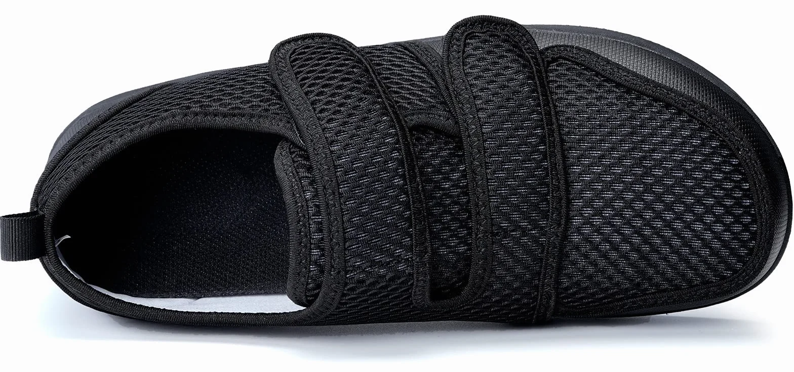 Buty rehabilitacyjne dla cukrzyków regulowane zapięcie na rzepy szerokie