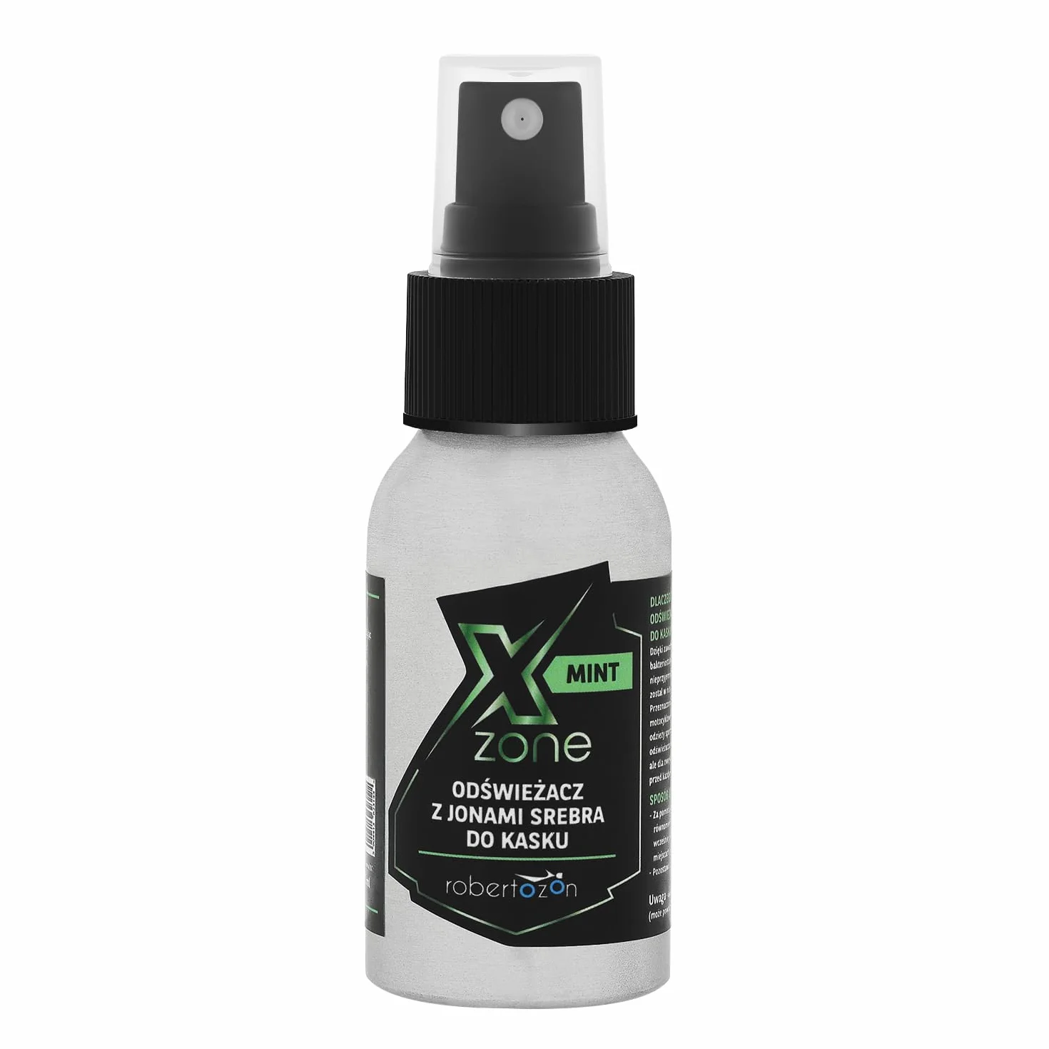 Xzone Odświeżacz odzieży motocyklowej 50 ml jonami srebra spray miętowy