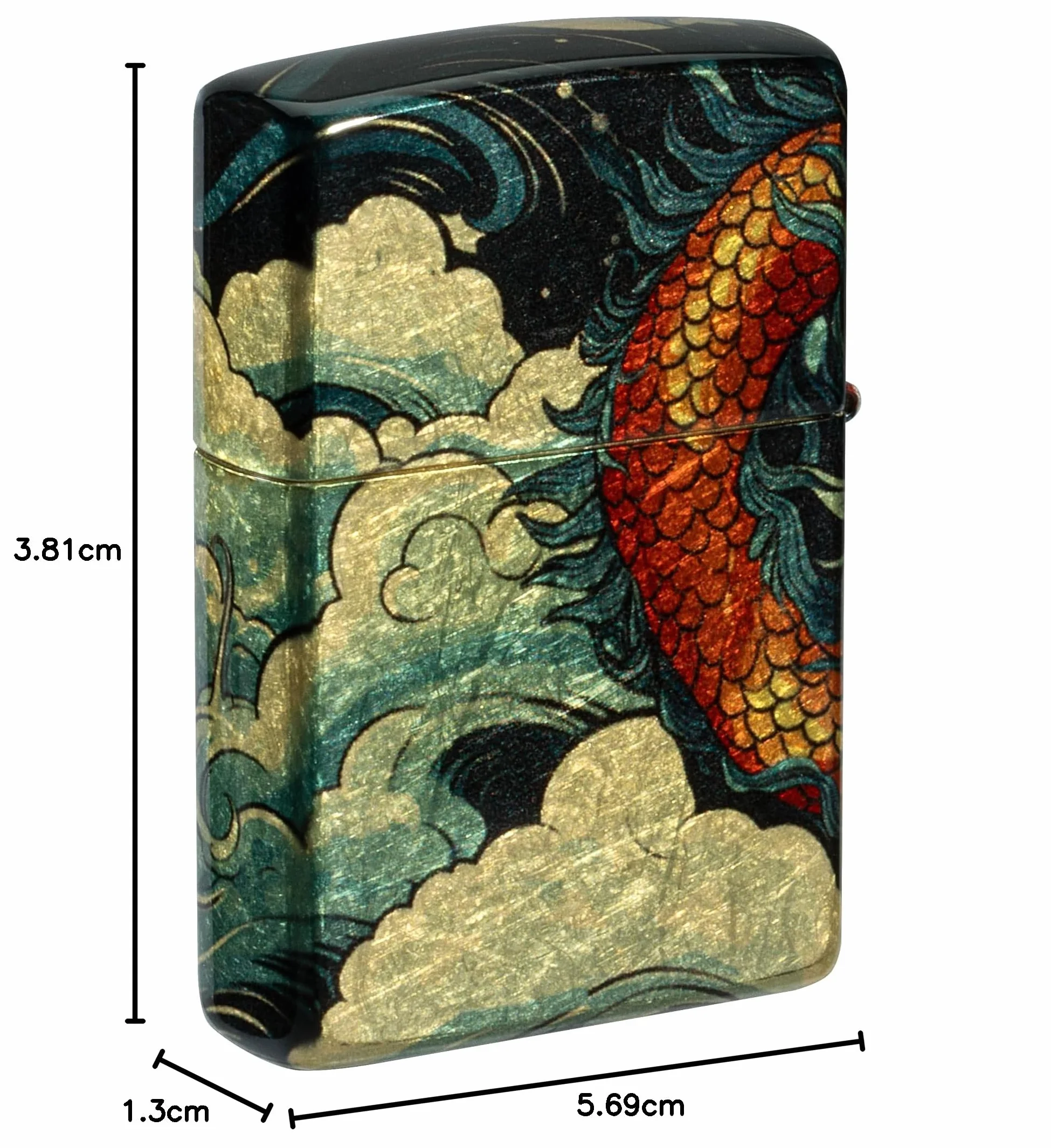 Zippo Colourful Dragon Zapalniczka Sztormowa Wielokrotnego Użytku Wiatroodporna Postarzany Mosiądz 540°