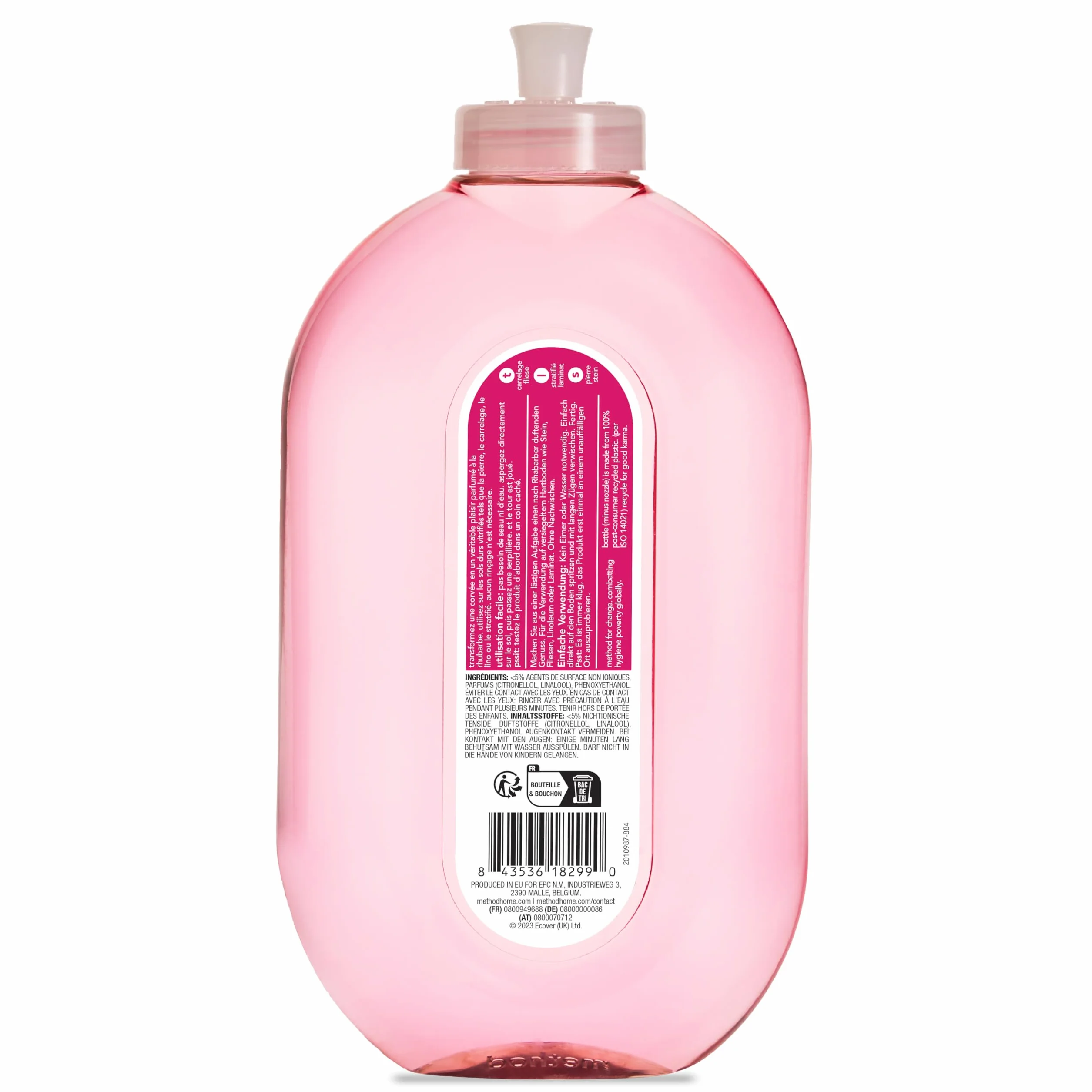 method Środek do czyszczenia podłóg o zapachu rabarbaru, środek czyszczący do podłóg, 739 ml, opakowanie 1 szt.