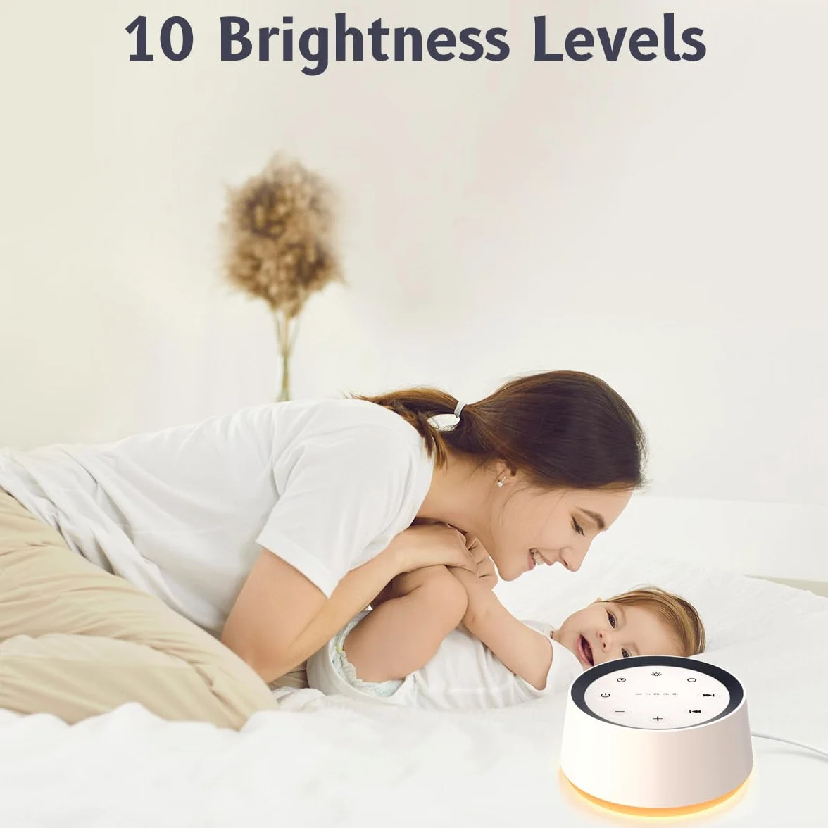 Maszyna dźwiękowa White Noise Machine 30 kojących dźwięków do spania 12 kolorów lampka nocna funkcja pamięci timer