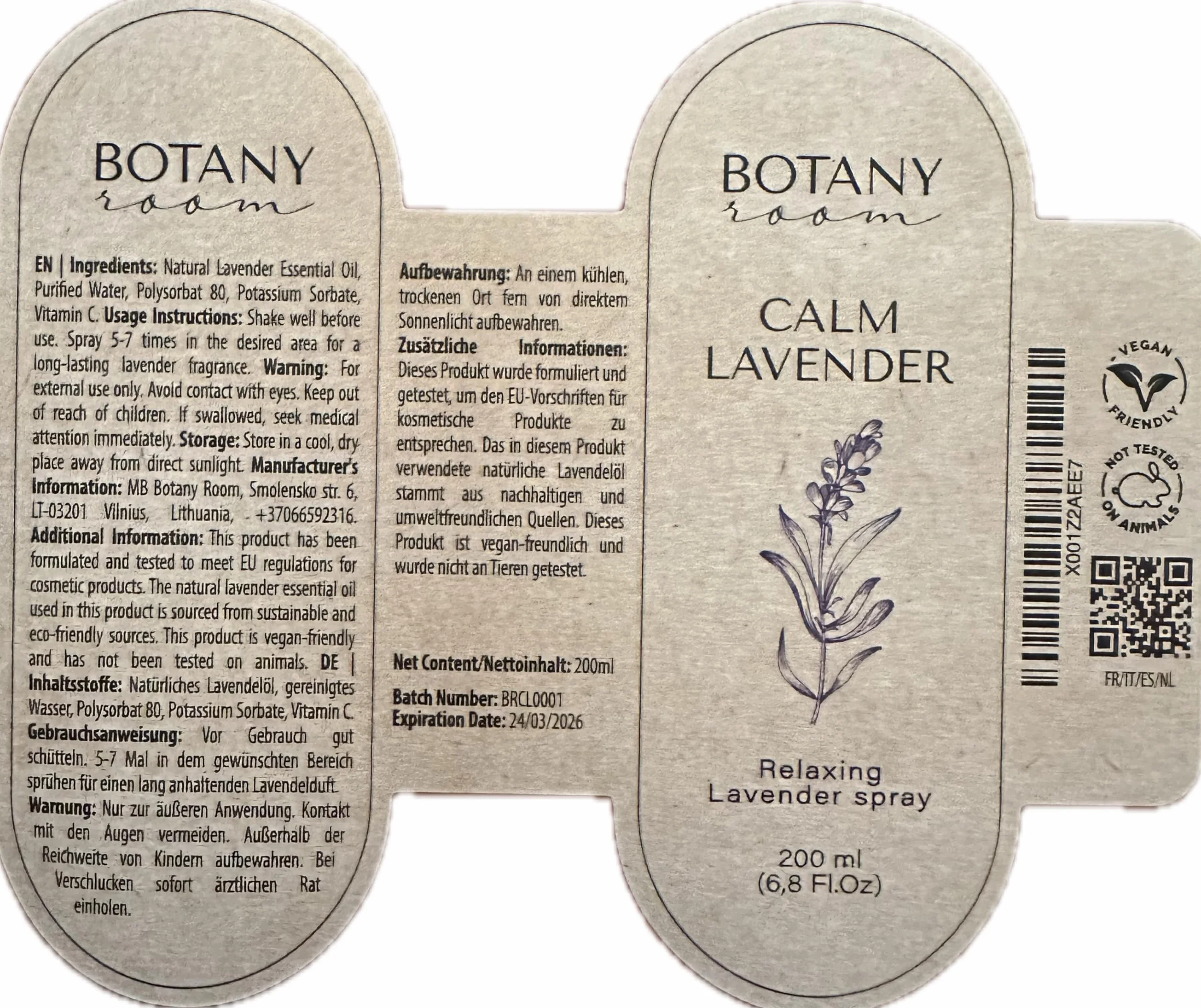 Lawendowy spray do pomieszczeń zapewnia spokój i dobry sen, 200 ml, naturalna mgiełka olejkowa do redukcji stresu i zwalczania lęku, naturalny spray do poduszek do zasypiania