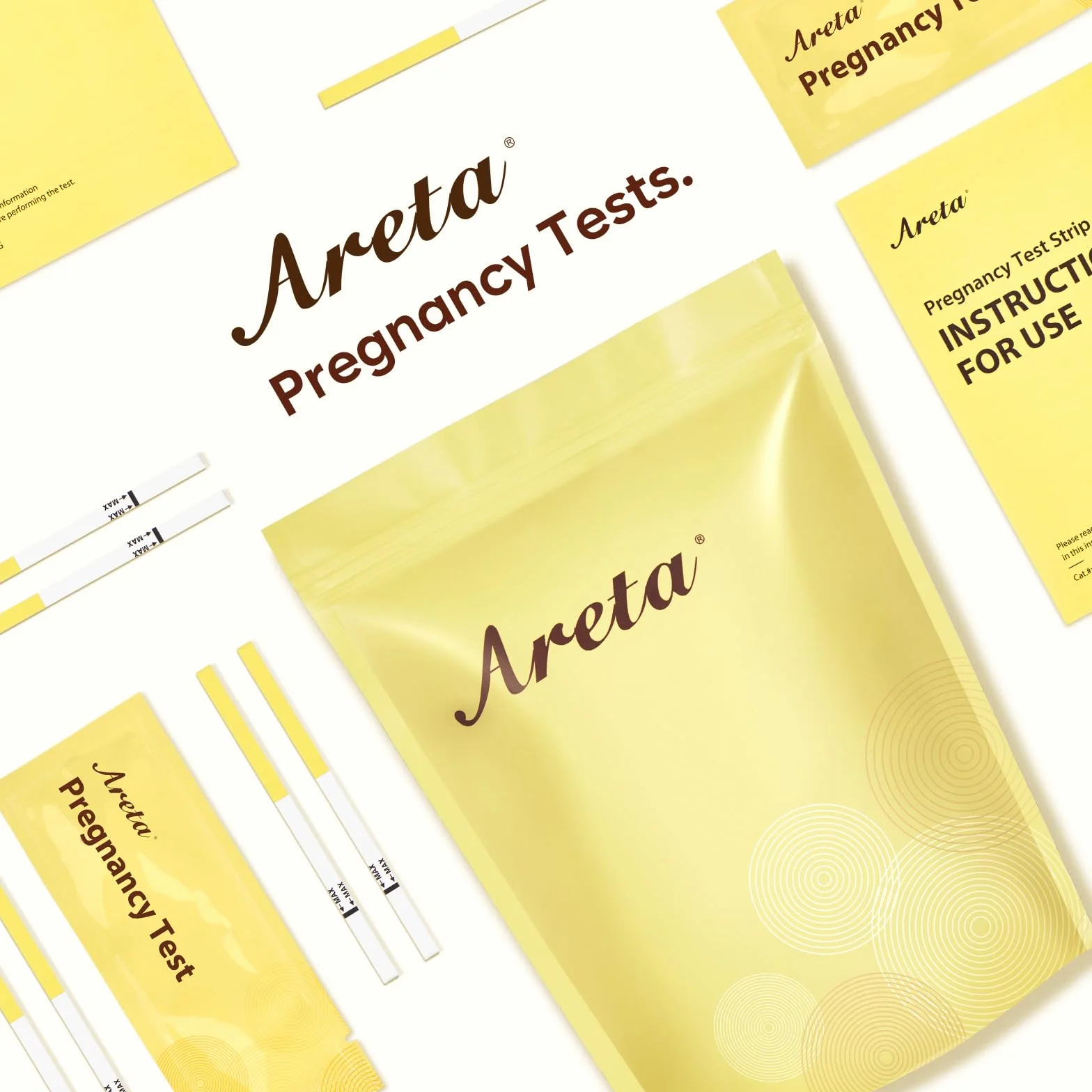Areta test ciążowy 50 sztuk 10 mIU/ml bardzo czuły wczesna ciąża