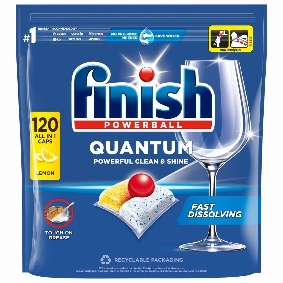 Kapsułki do zmywarki FINISH Quantum Lemon 120 szt