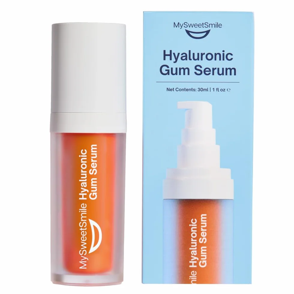 MySweetSmile Serum Do Dziąseł z Kwasem Hialuronowym HA+ - Łagodzi I Nawilża Dziąsła - Redukuje Zapalenie Dziąseł - Miętowy Smak - Naprawa Dziąseł - Nagroda IndyBest - 30ml
