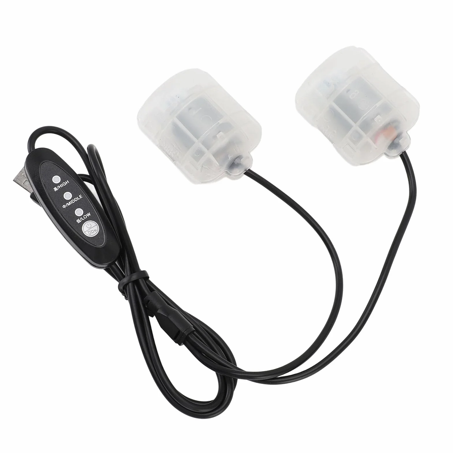Silnik Wibracyjny USB 5V 3-Stopniowy do Masażu dla Poduszek Mat Pasków Butów z Przewodem 1,1m Wielofunkcyjny z Plastikową Klamrą