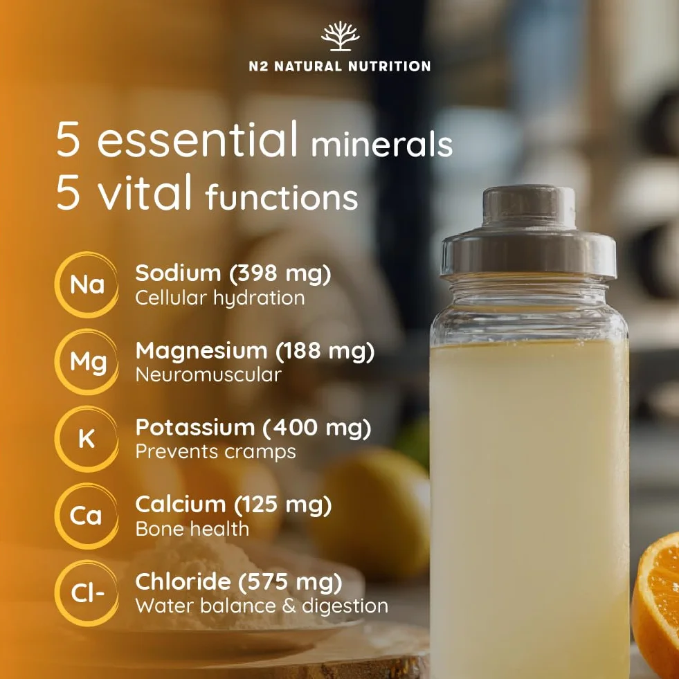 N2 Natural Nutrition Elektrolity Bez Cukru Napój Proszkowy 45 Dni Hydratacji